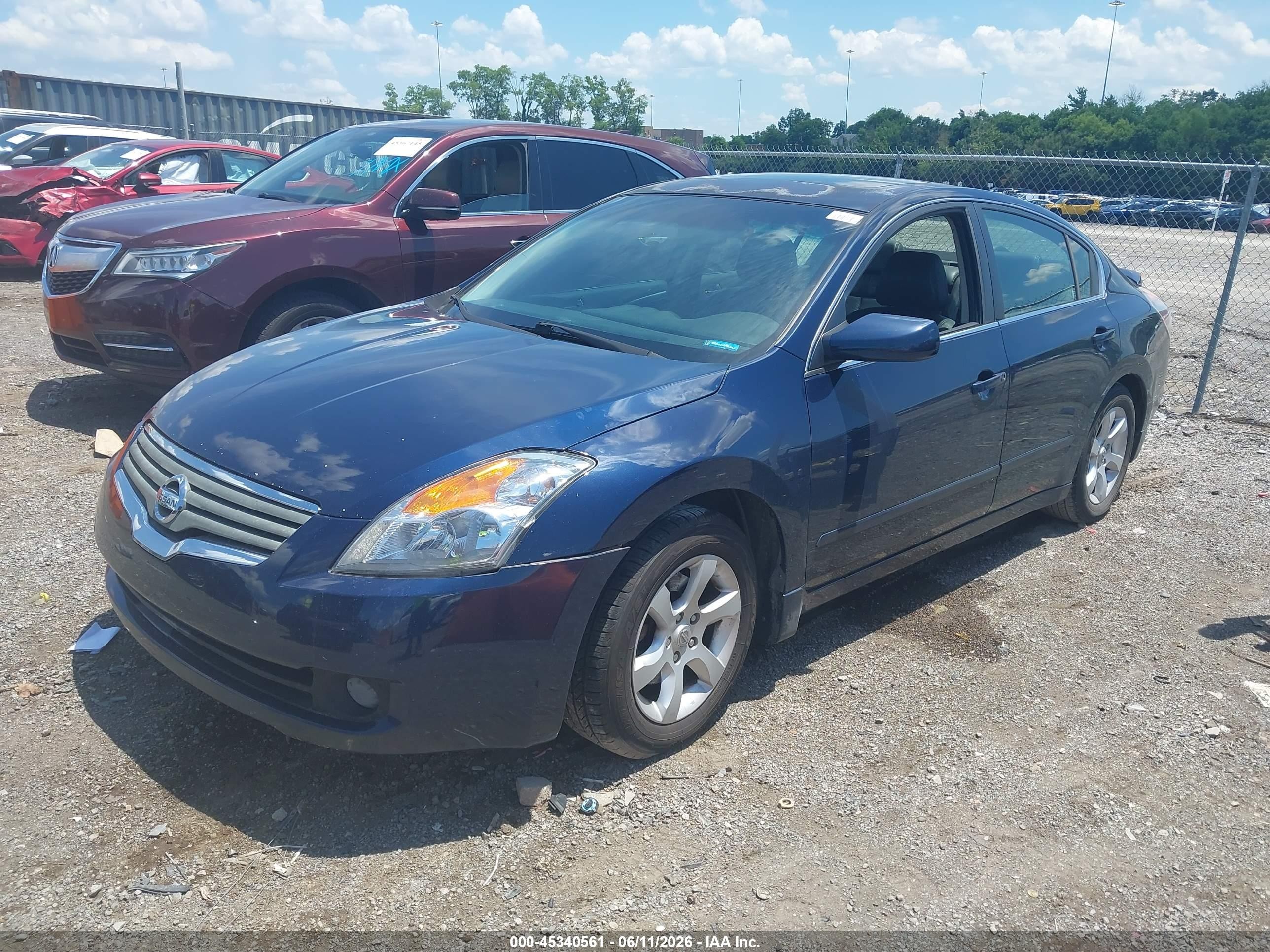 2007 Nissan Altima 2.5 S Blue vin: 1N4AL21E07N410690