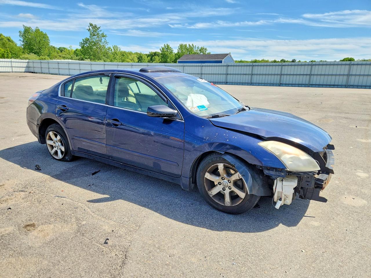 2007 Nissan Altima 2.5 Blue vin: 1N4AL21E07N456777