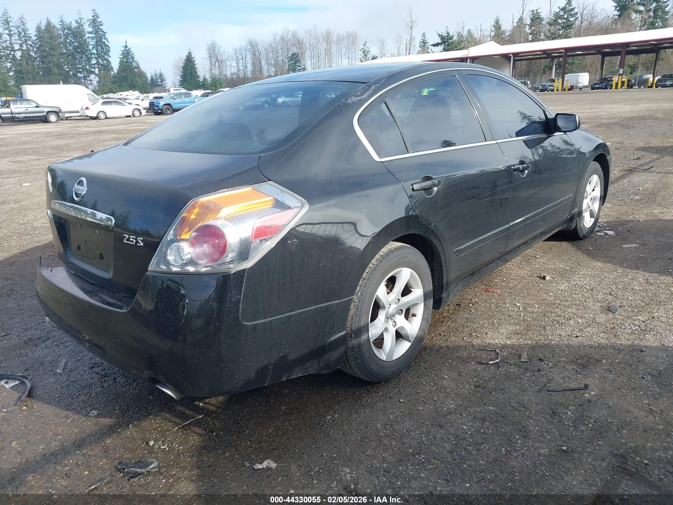 2007 Nissan Altima 2.5 S Black vin: 1N4AL21E07N471862