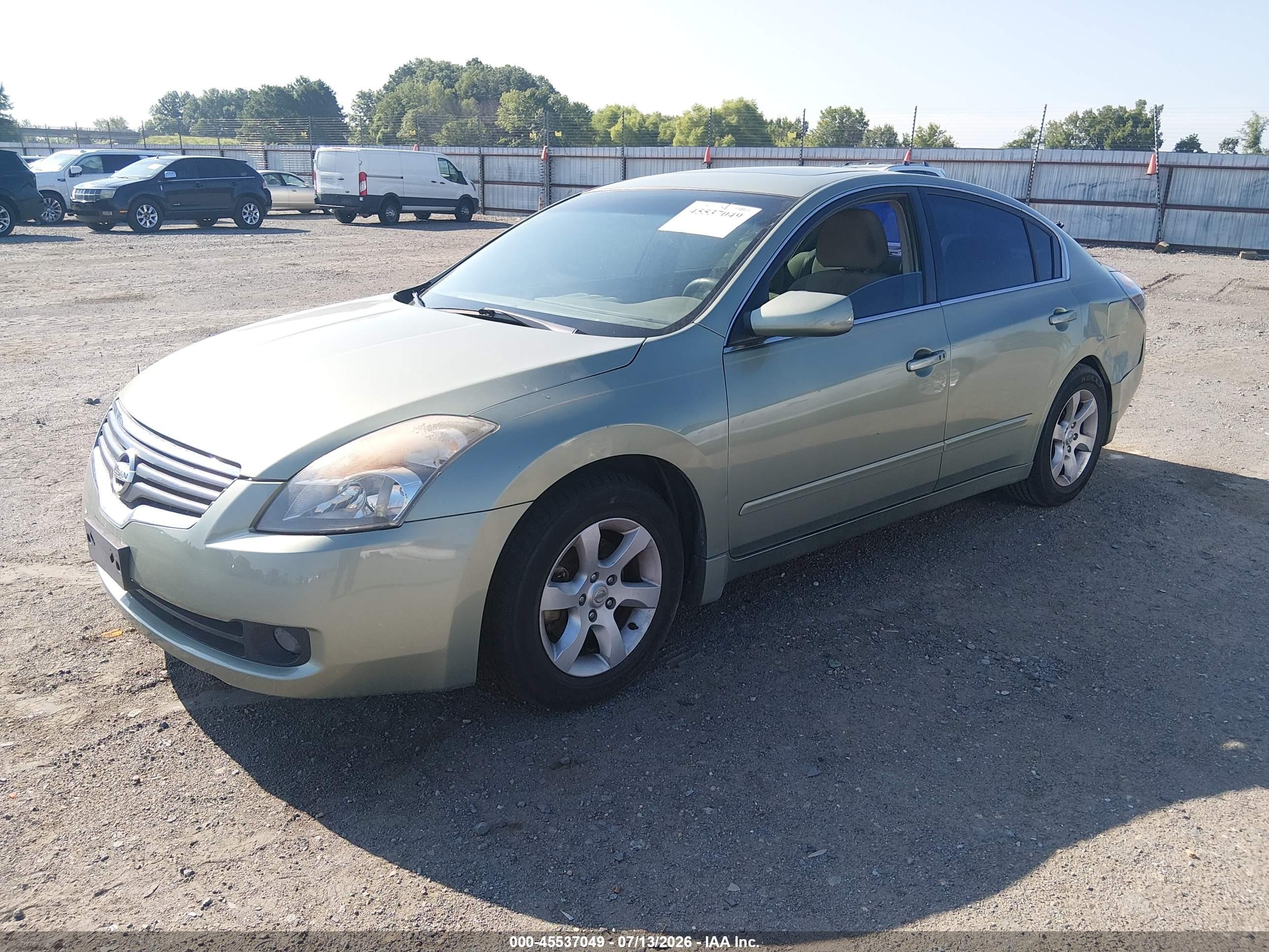 2007 Nissan Altima 2.5 S Green vin: 1N4AL21E07N483400