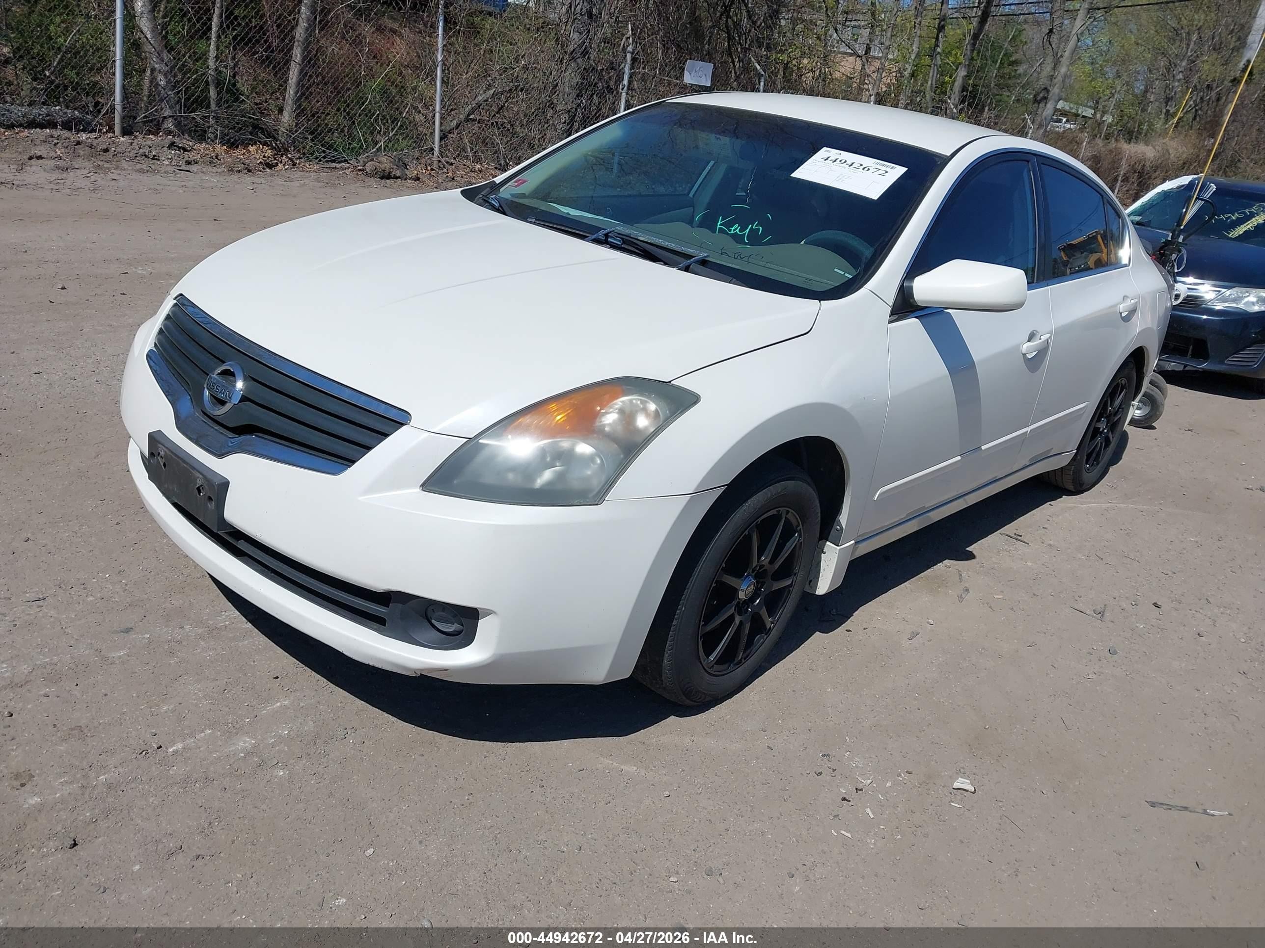 2008 Nissan Altima 2.5 S White vin: 1N4AL21E08C254146
