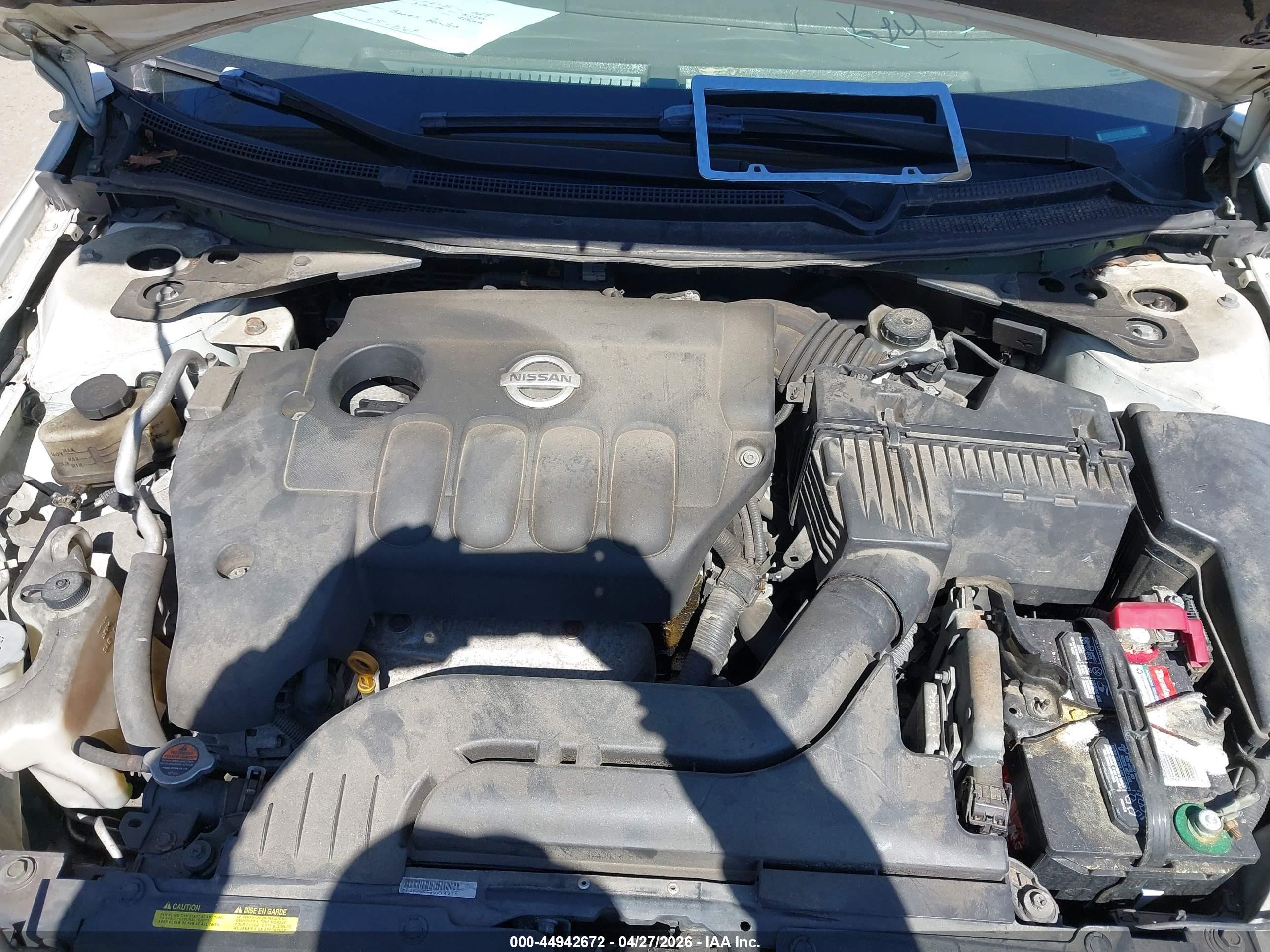 2008 Nissan Altima 2.5 S White vin: 1N4AL21E08C254146