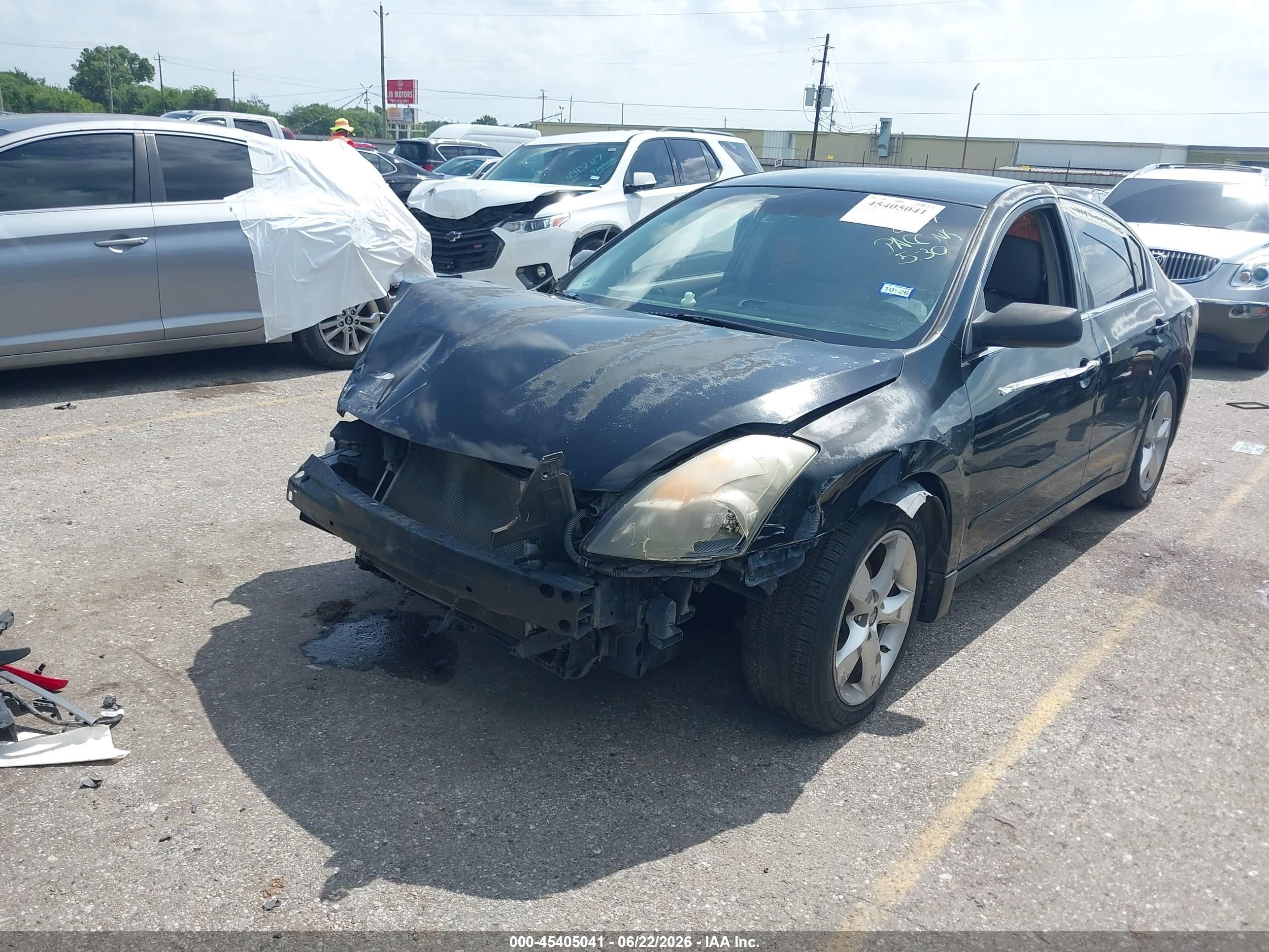 2008 Nissan Altima 2.5 S Black vin: 1N4AL21E08N404647