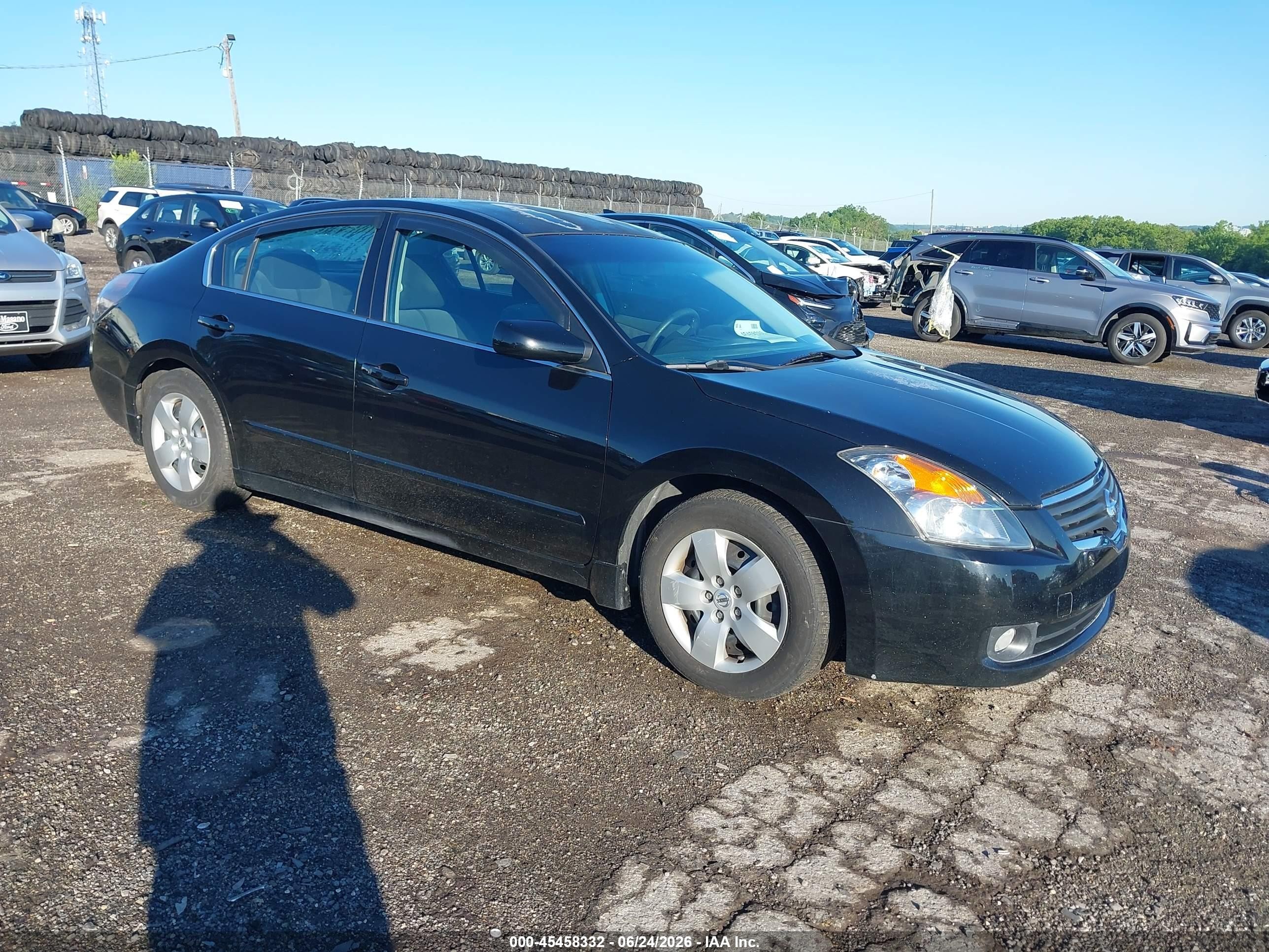 2008 Nissan Altima 2.5 S Black vin: 1N4AL21E08N446025