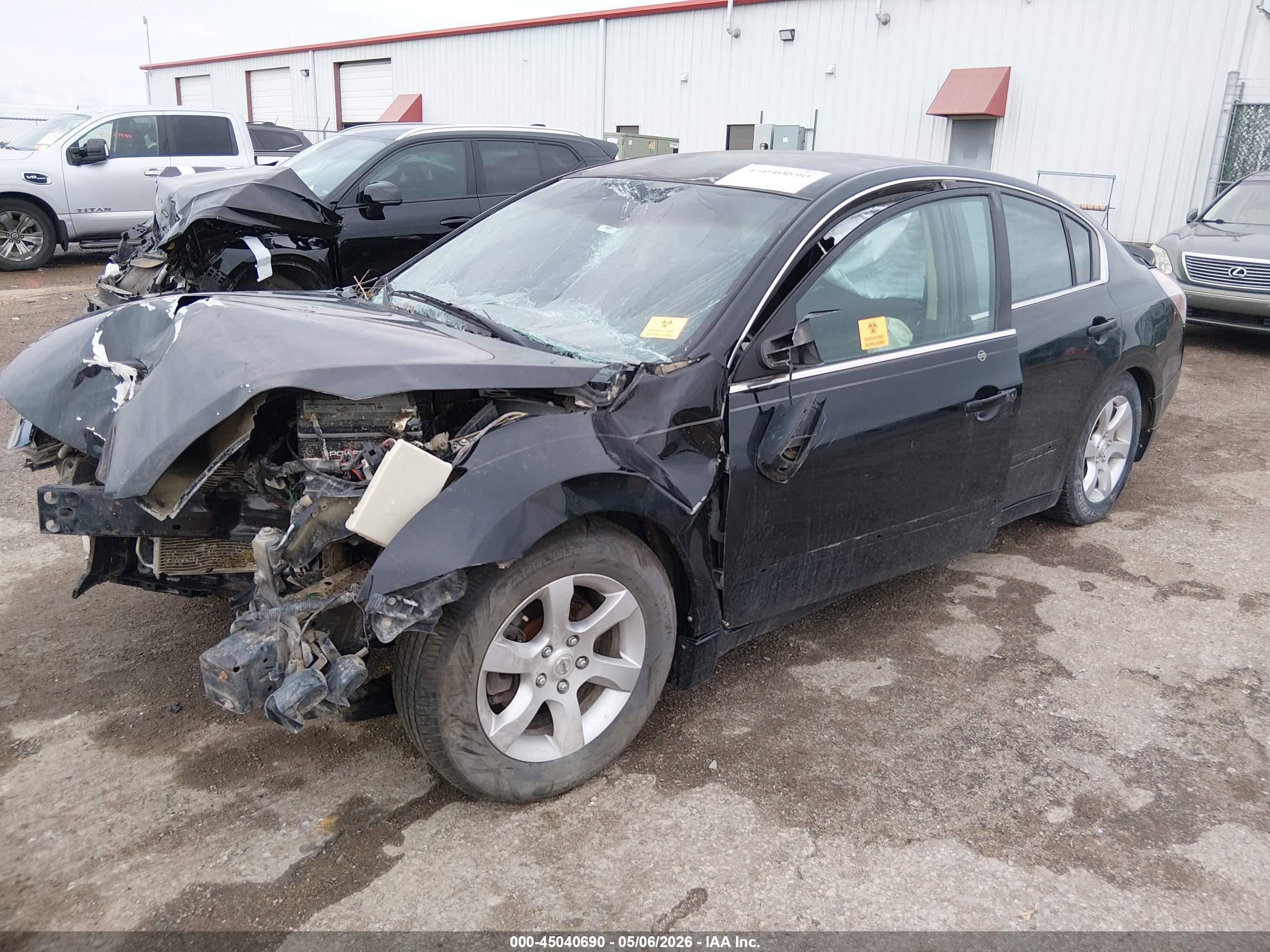2008 Nissan Altima 2.5 S Черный vin: 1N4AL21E08N448809