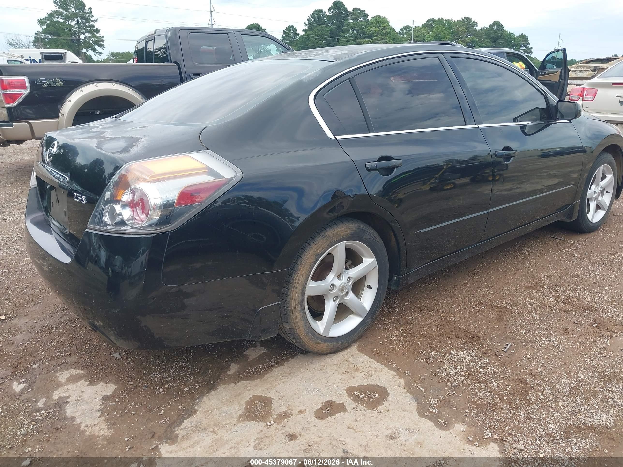 2008 Nissan Altima 2.5 S Black vin: 1N4AL21E08N466937
