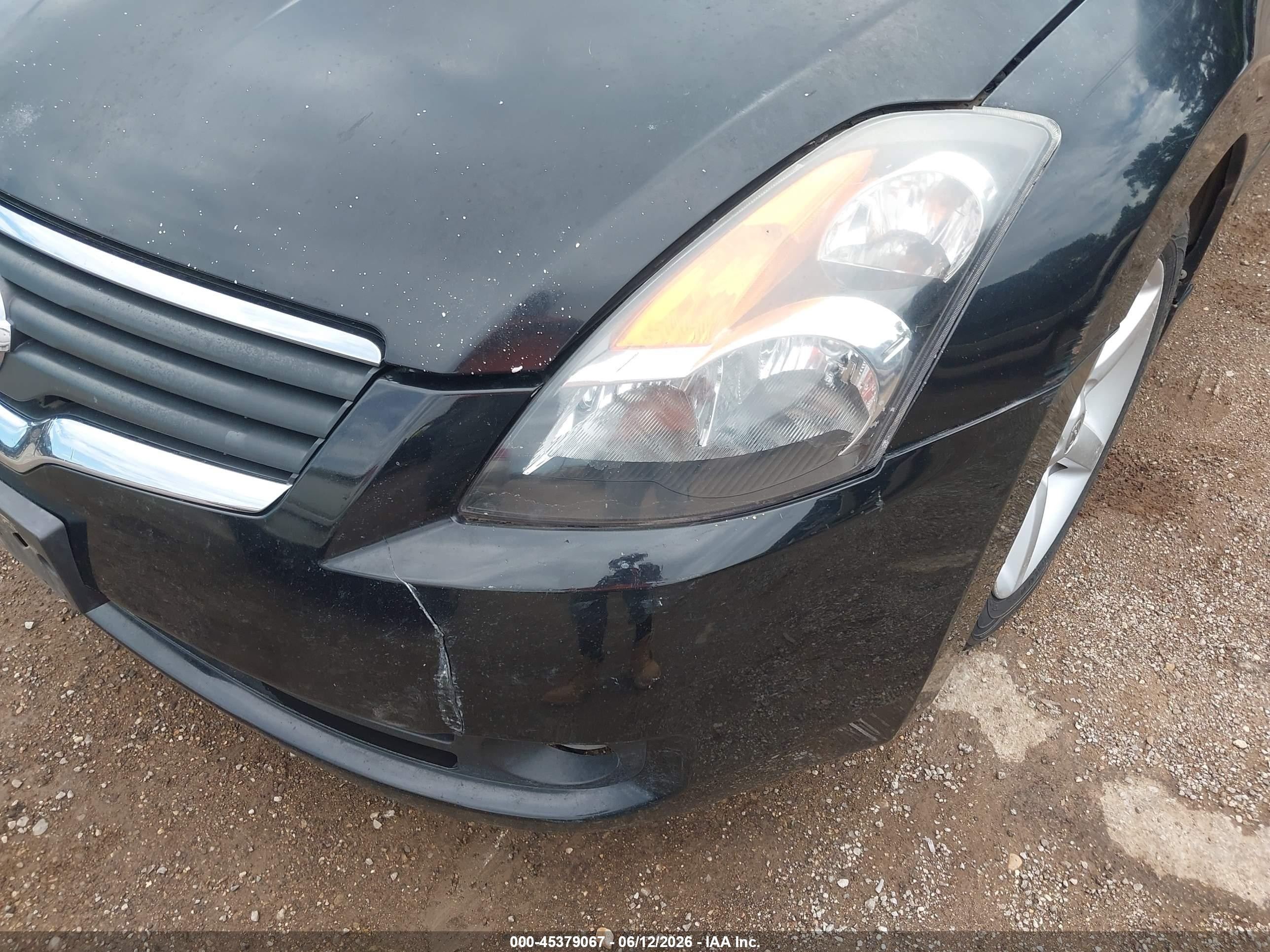 2008 Nissan Altima 2.5 S Black vin: 1N4AL21E08N466937
