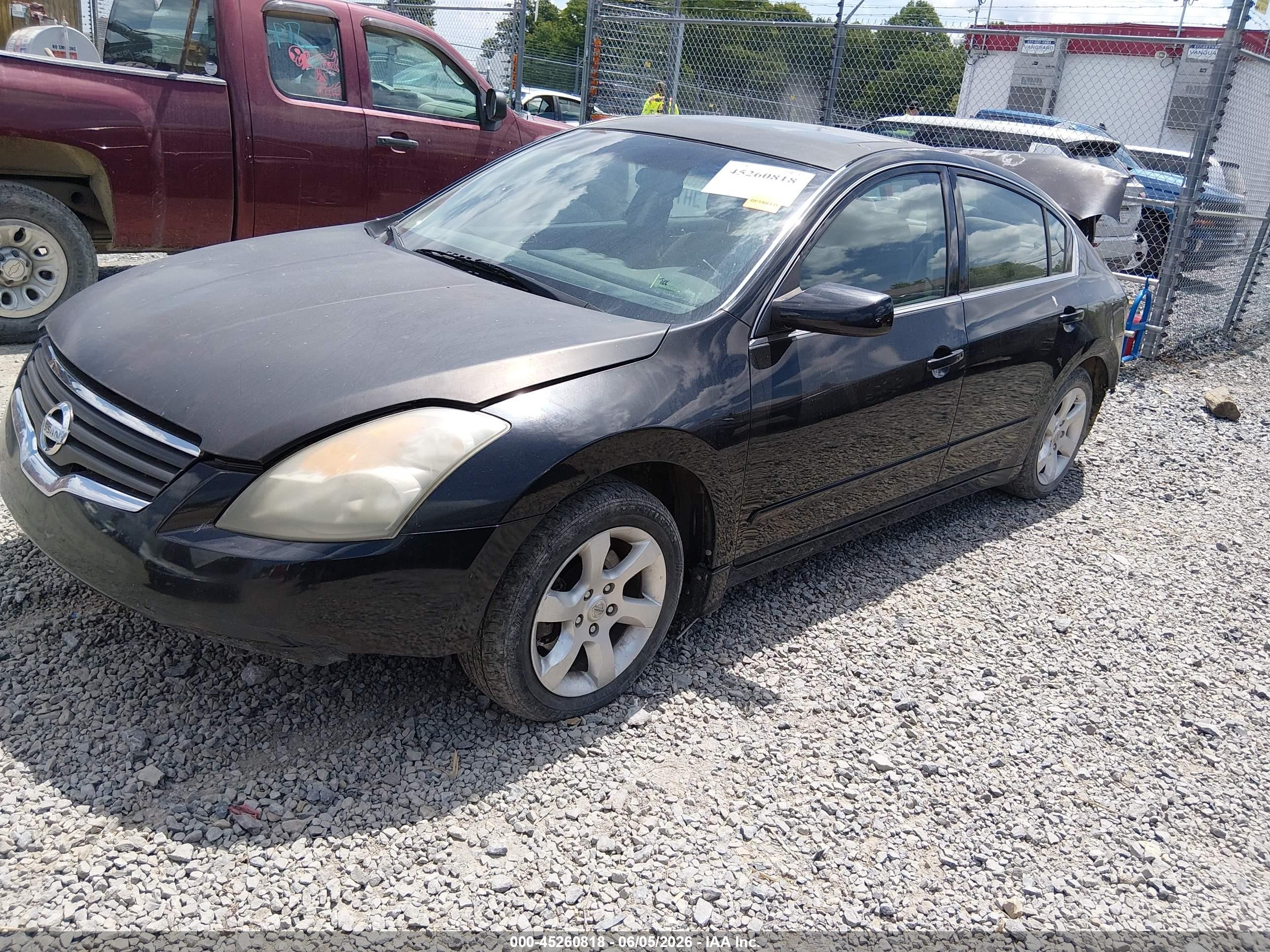 2008 Nissan Altima 2.5 S Black vin: 1N4AL21E08N517997