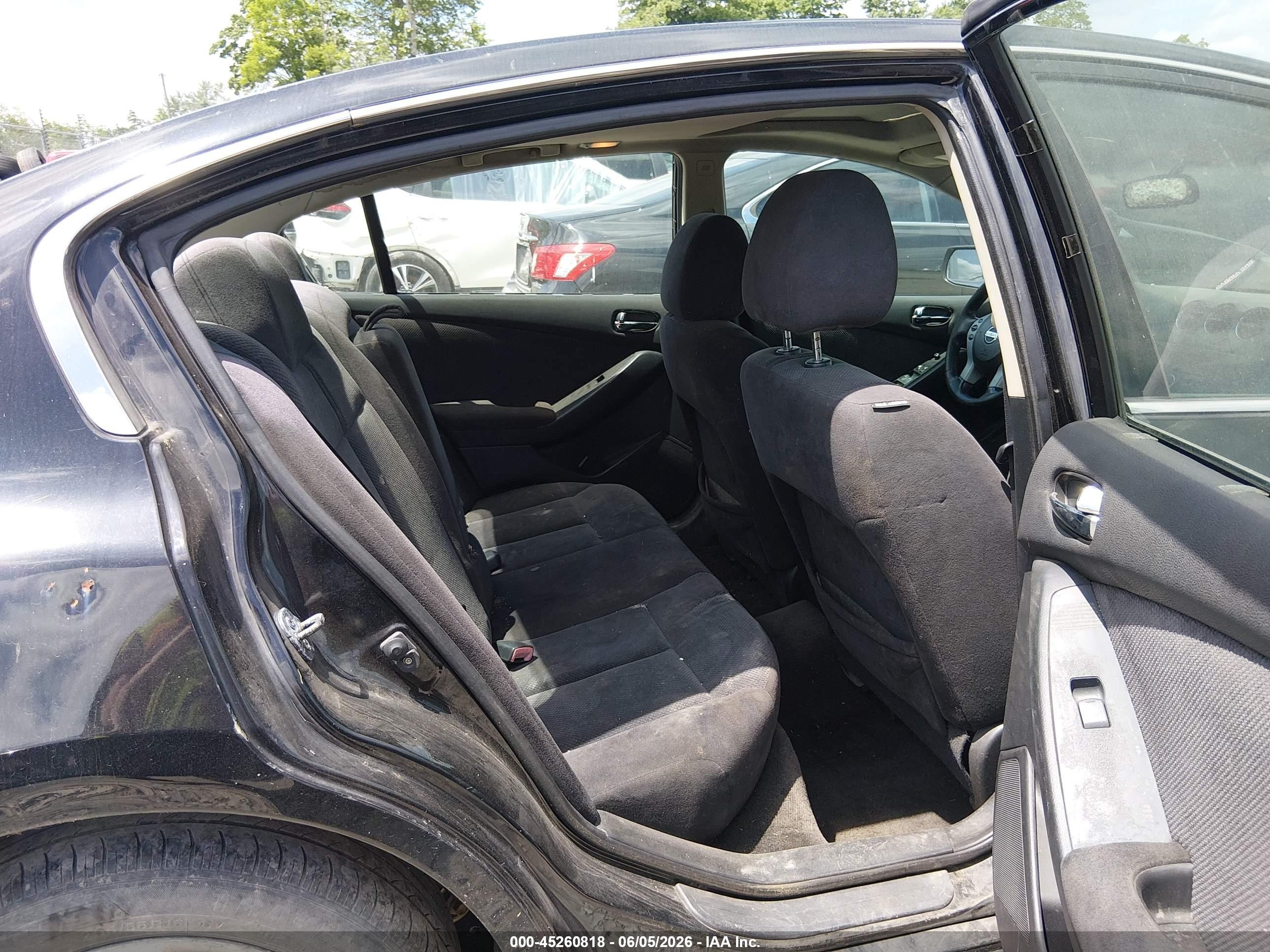 2008 Nissan Altima 2.5 S Black vin: 1N4AL21E08N517997