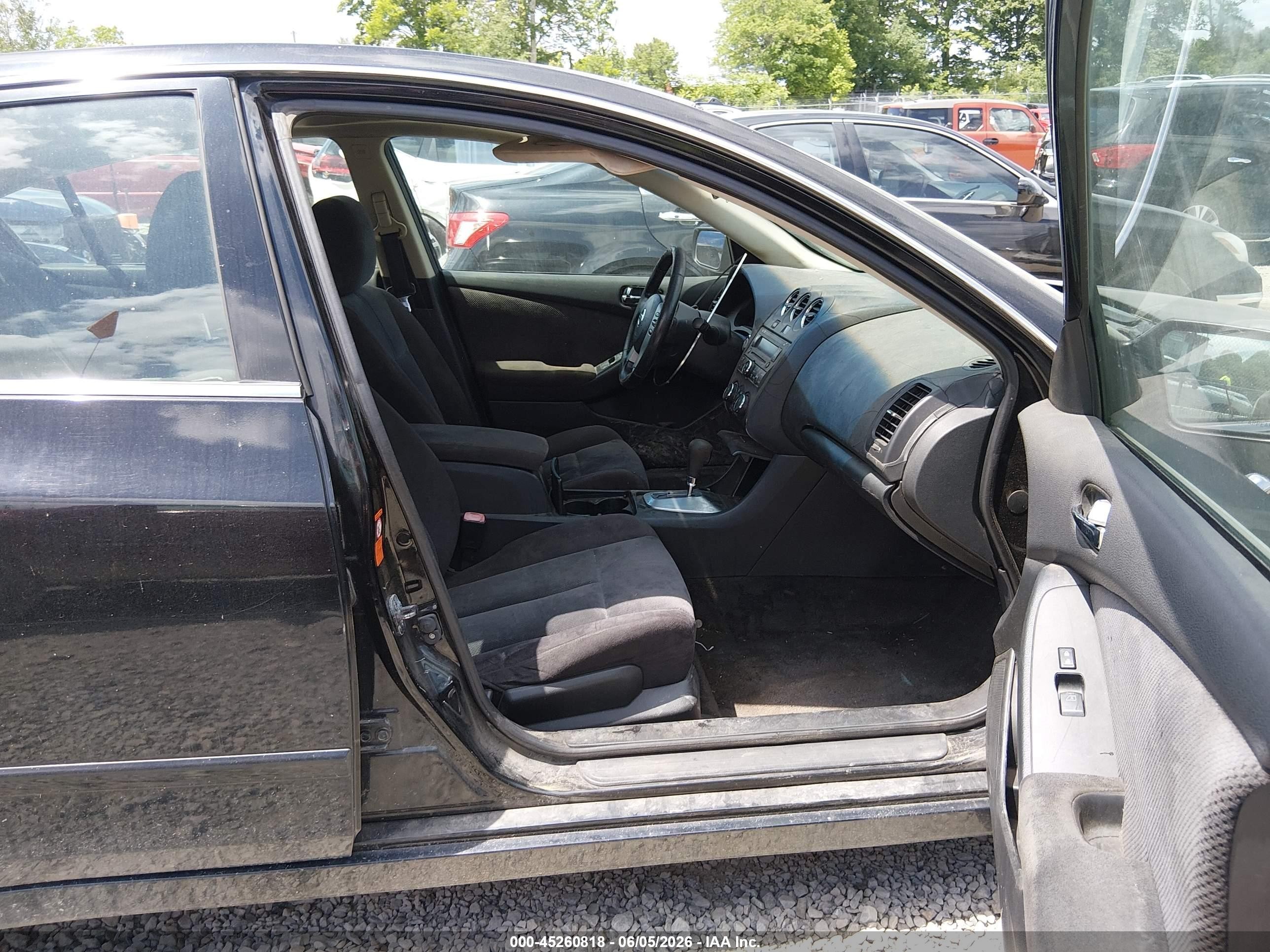 2008 Nissan Altima 2.5 S Black vin: 1N4AL21E08N517997