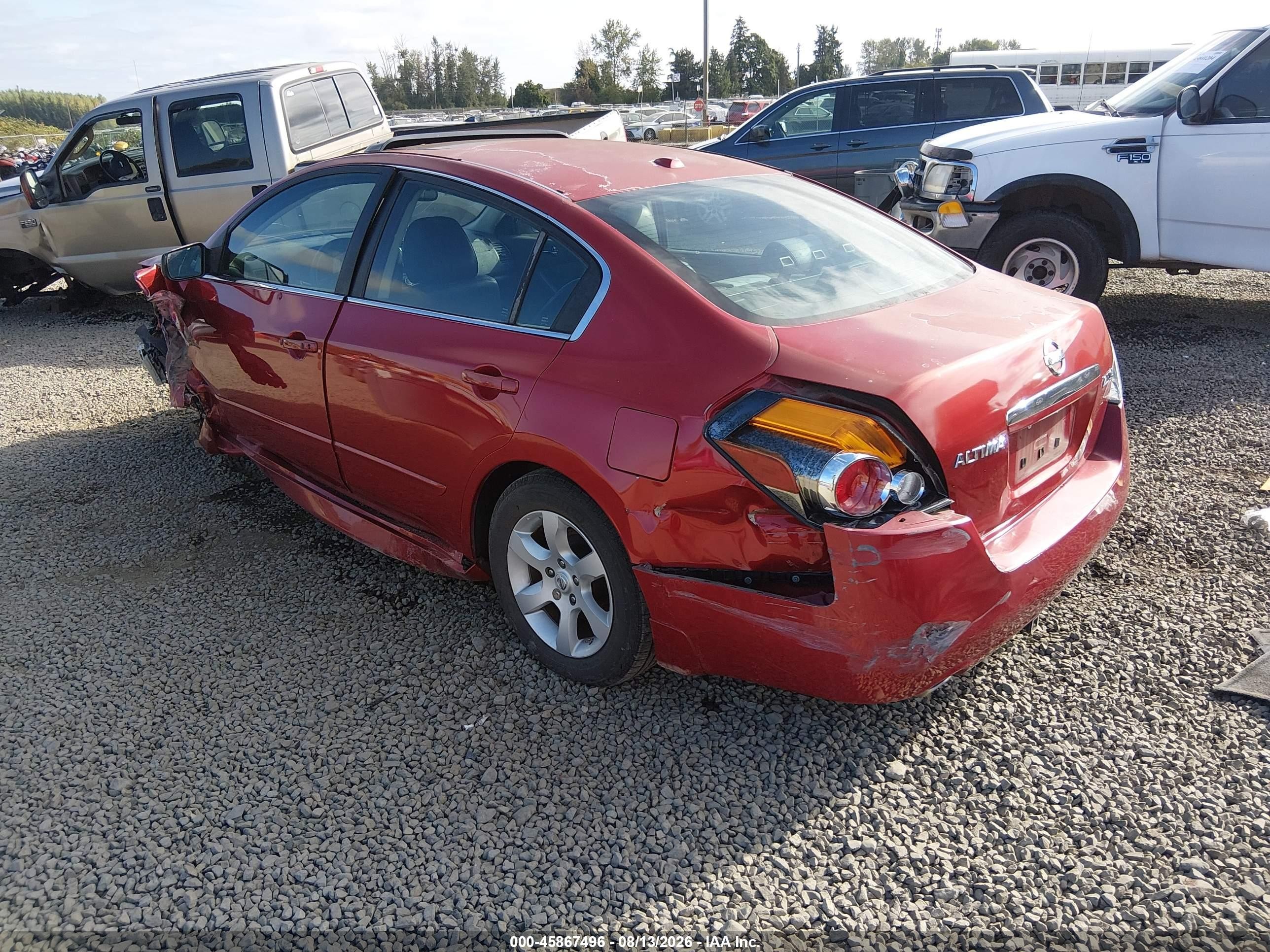 2009 Nissan Altima 2.5 S Красный vin: 1N4AL21E09N486090
