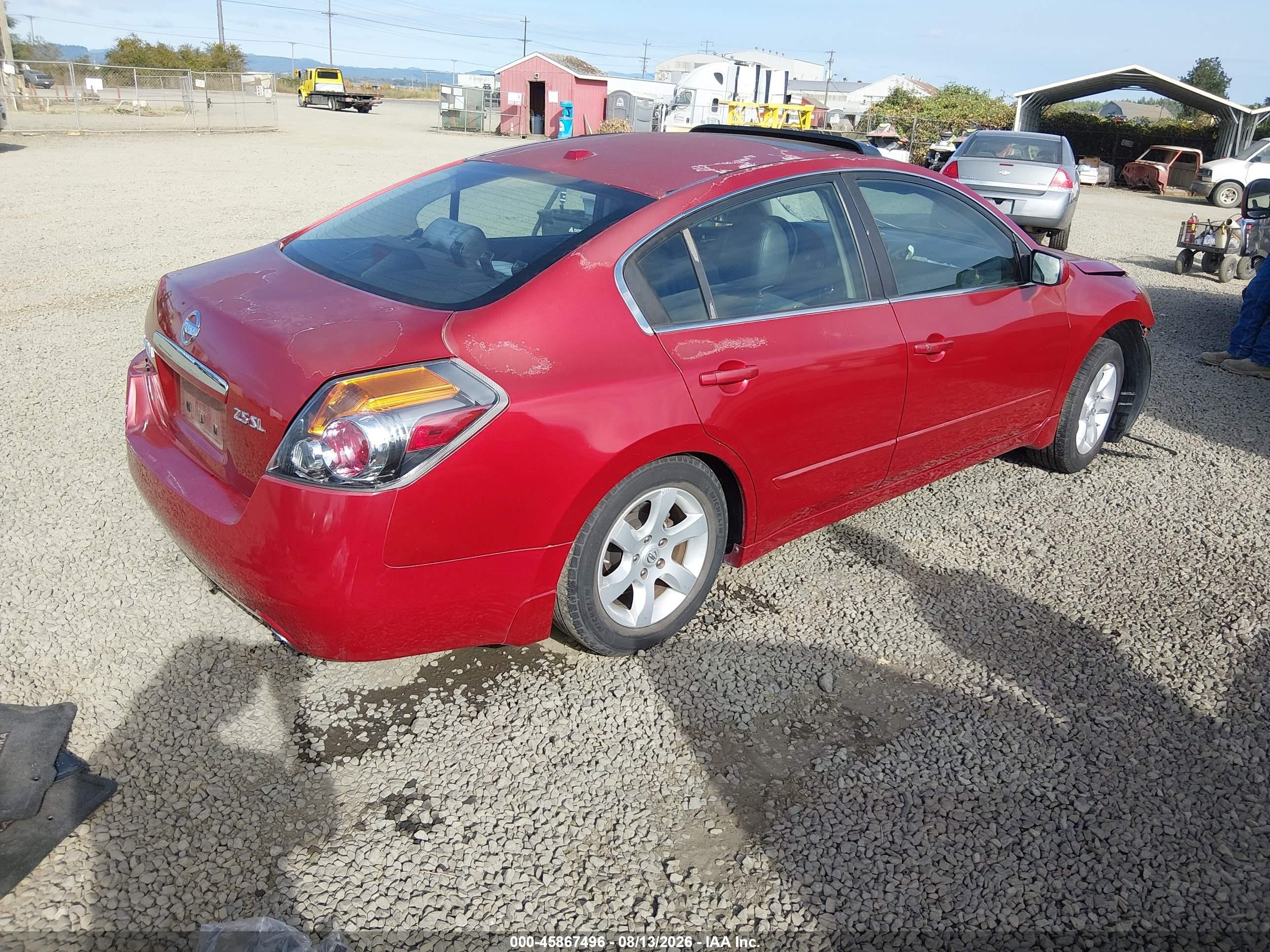 2009 Nissan Altima 2.5 S Красный vin: 1N4AL21E09N486090