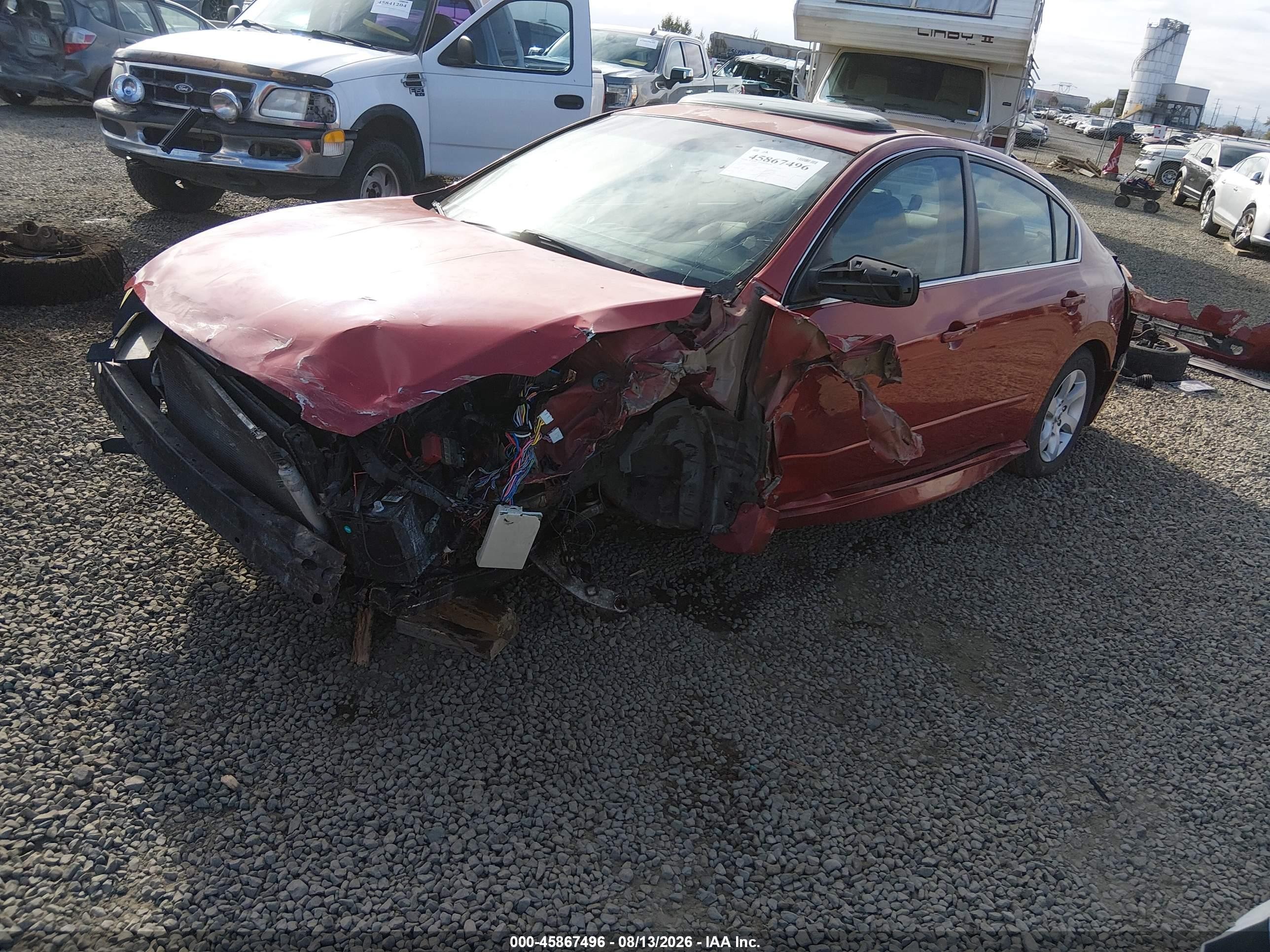 2009 Nissan Altima 2.5 S Красный vin: 1N4AL21E09N486090