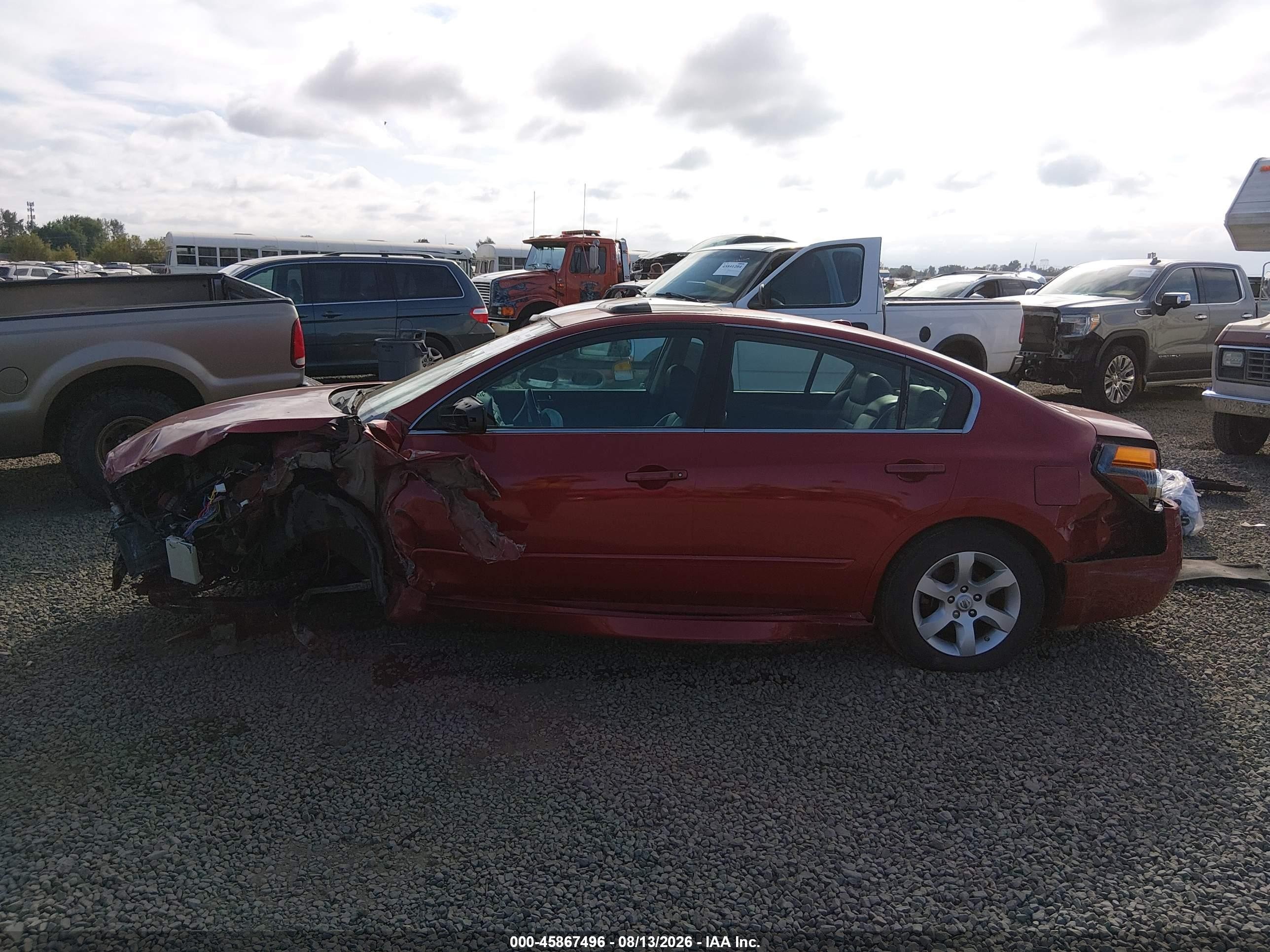 2009 Nissan Altima 2.5 S Красный vin: 1N4AL21E09N486090