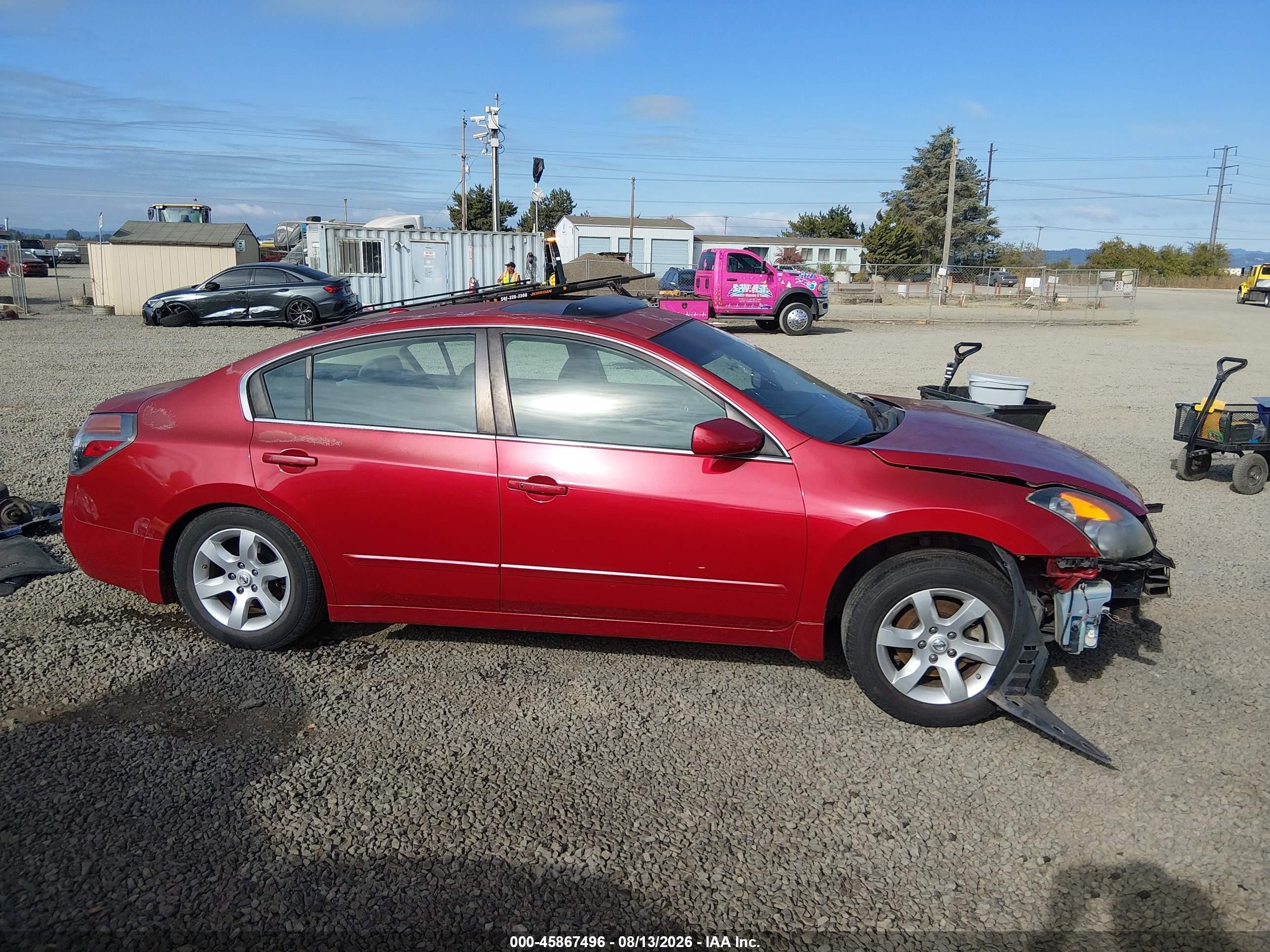 2009 Nissan Altima 2.5 S Красный vin: 1N4AL21E09N486090