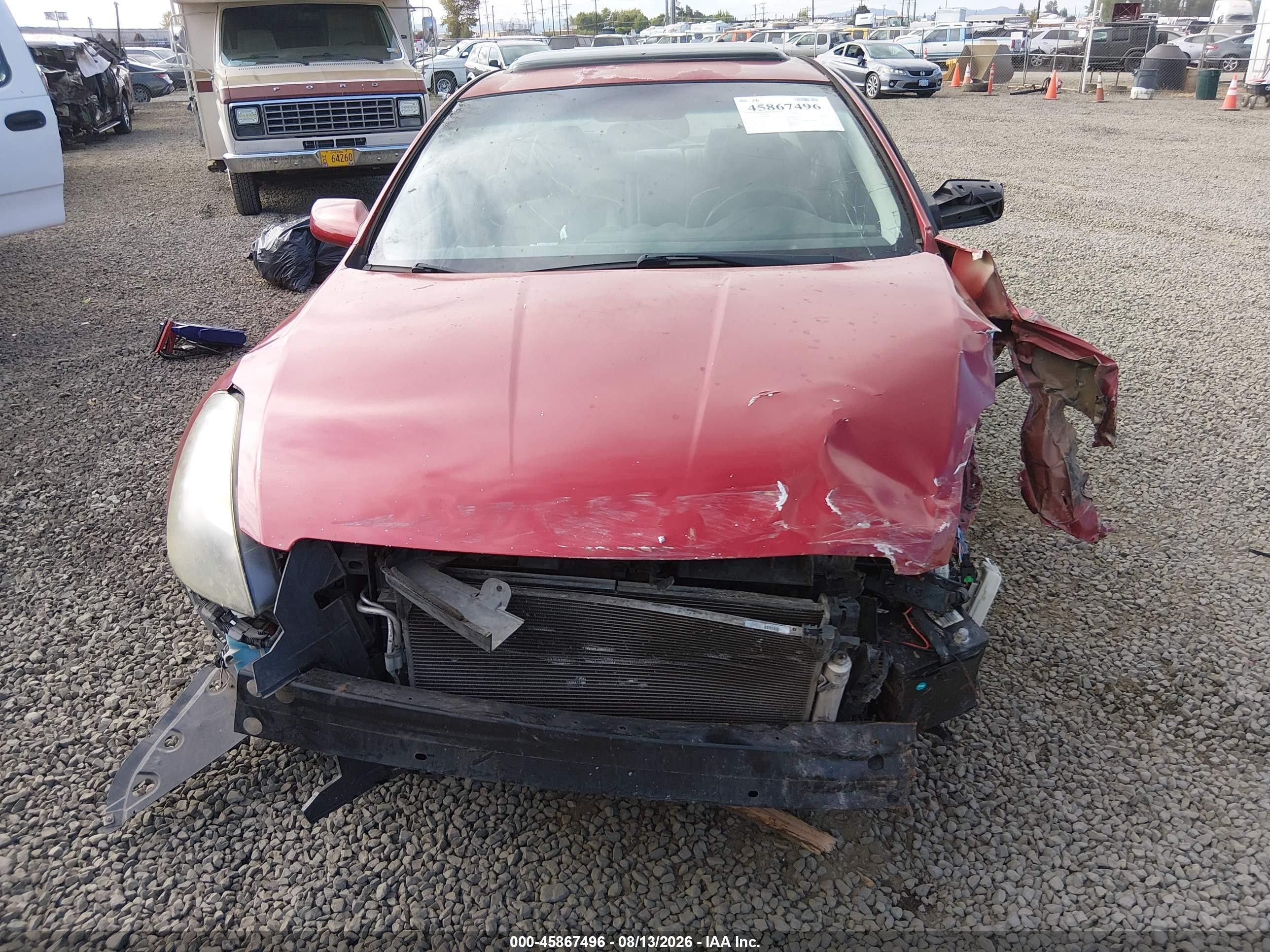 2009 Nissan Altima 2.5 S Красный vin: 1N4AL21E09N486090