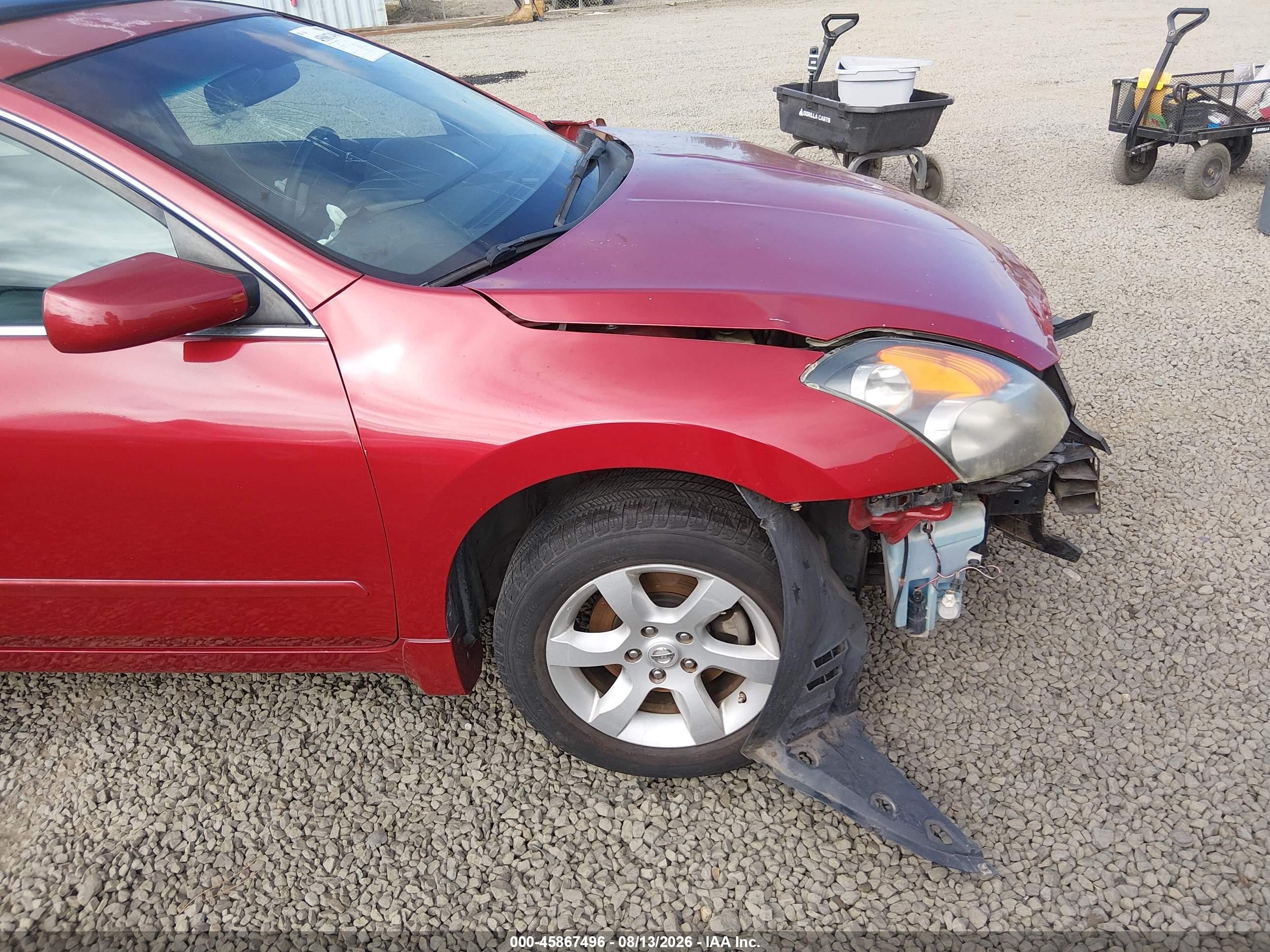 2009 Nissan Altima 2.5 S Красный vin: 1N4AL21E09N486090