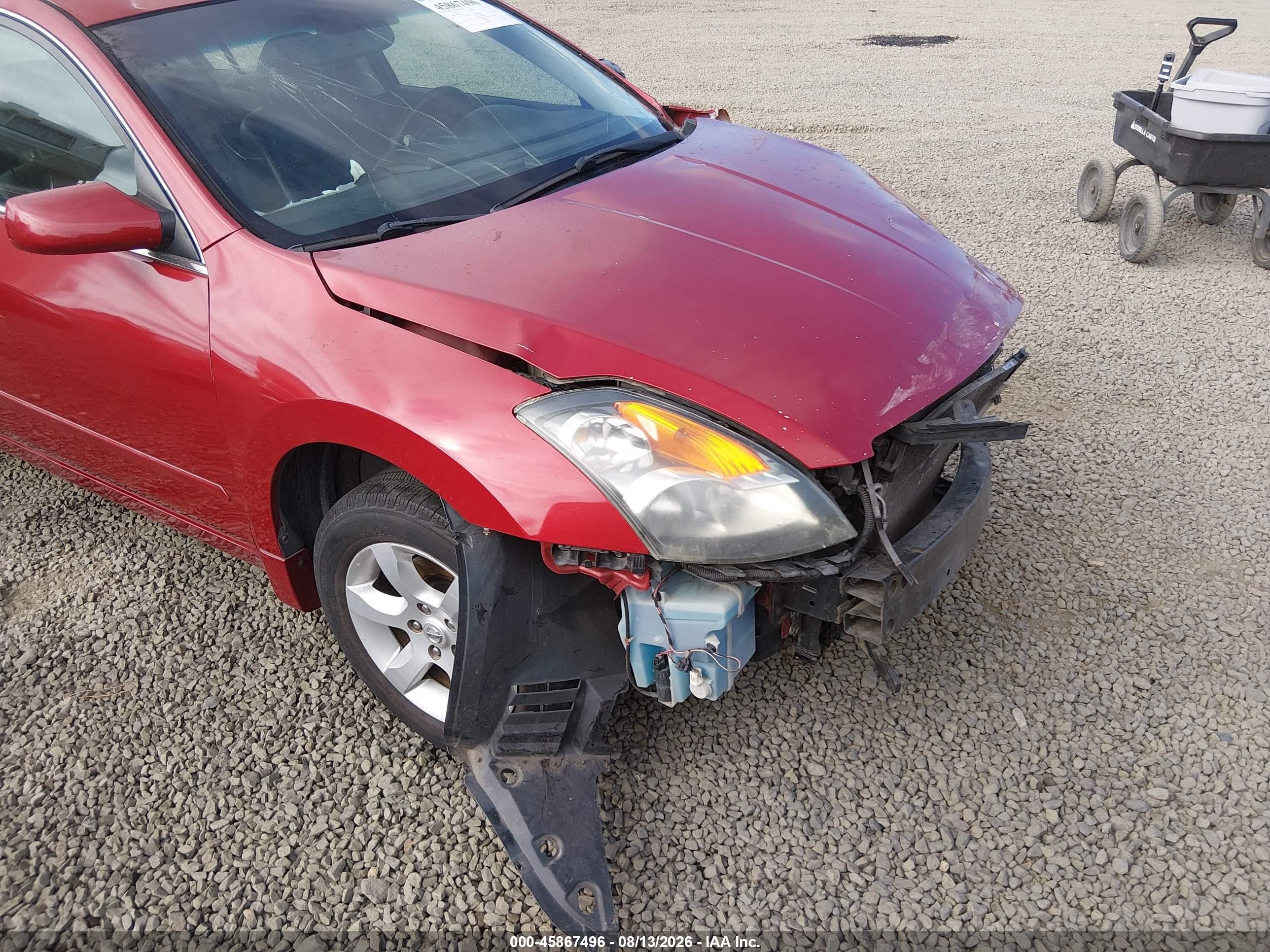 2009 Nissan Altima 2.5 S Красный vin: 1N4AL21E09N486090