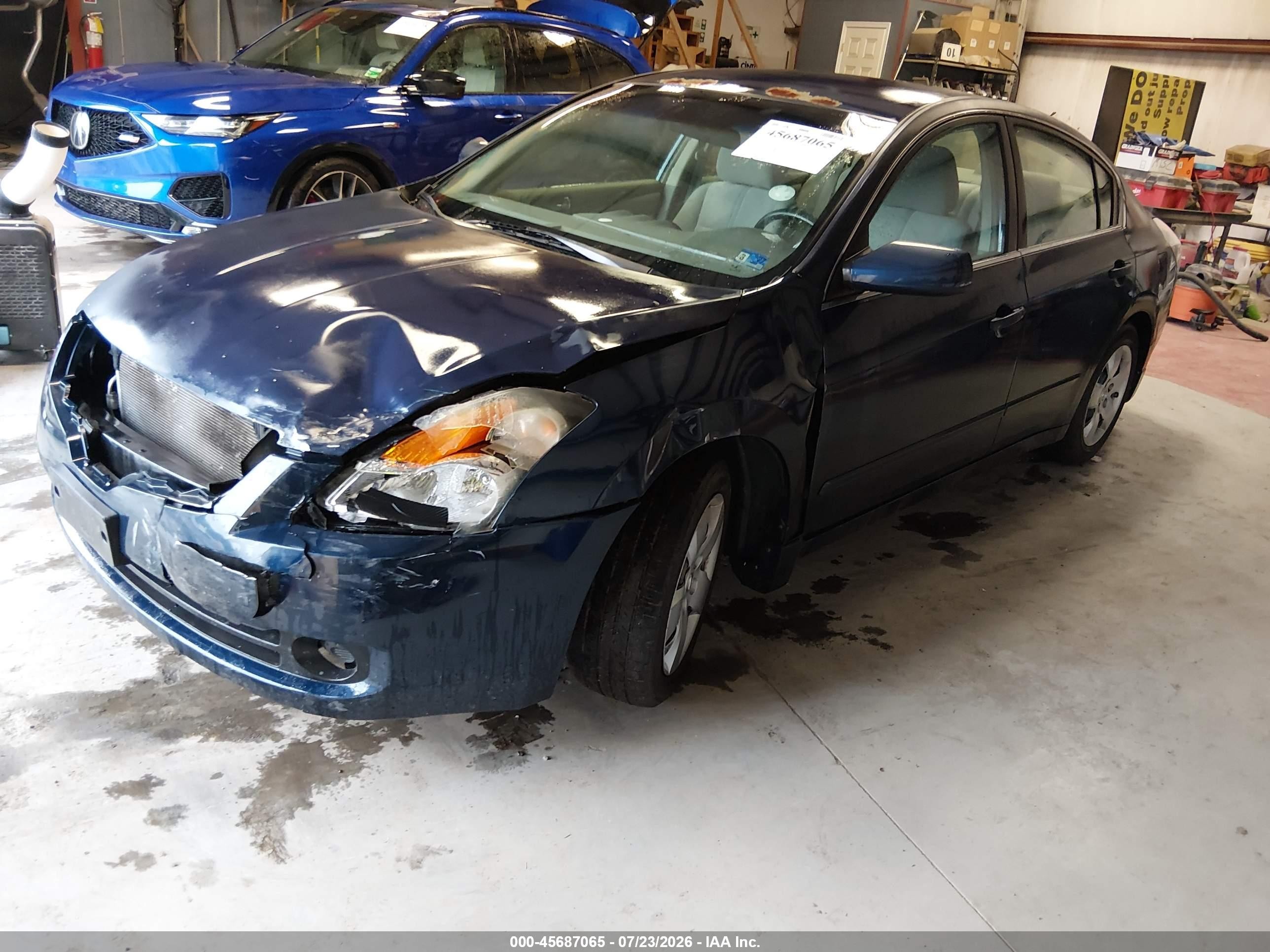 2007 Nissan Altima 2.5 S Blue vin: 1N4AL21E17C192495