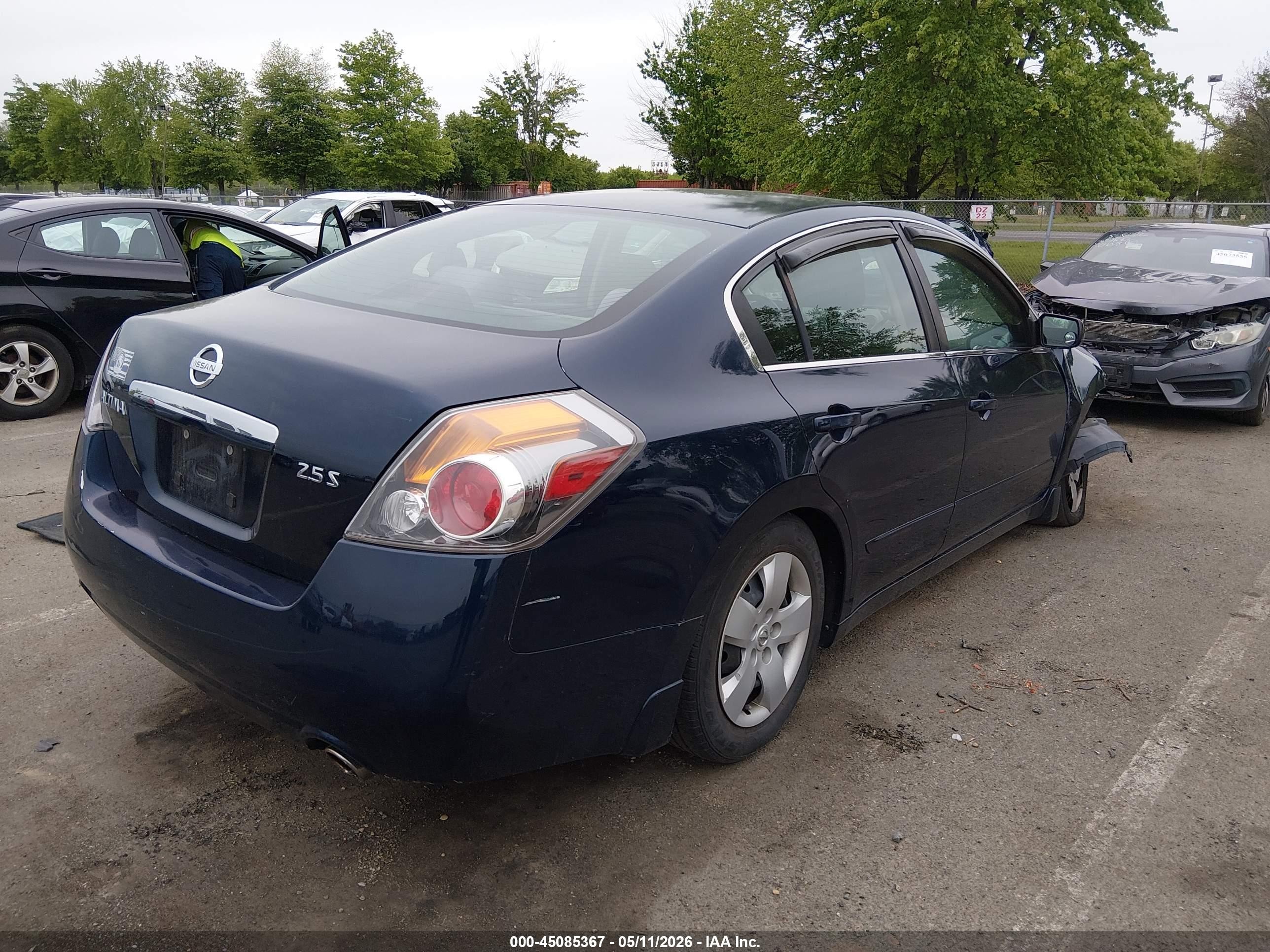 2007 Nissan Altima 2.5 S Blue vin: 1N4AL21E17C218710