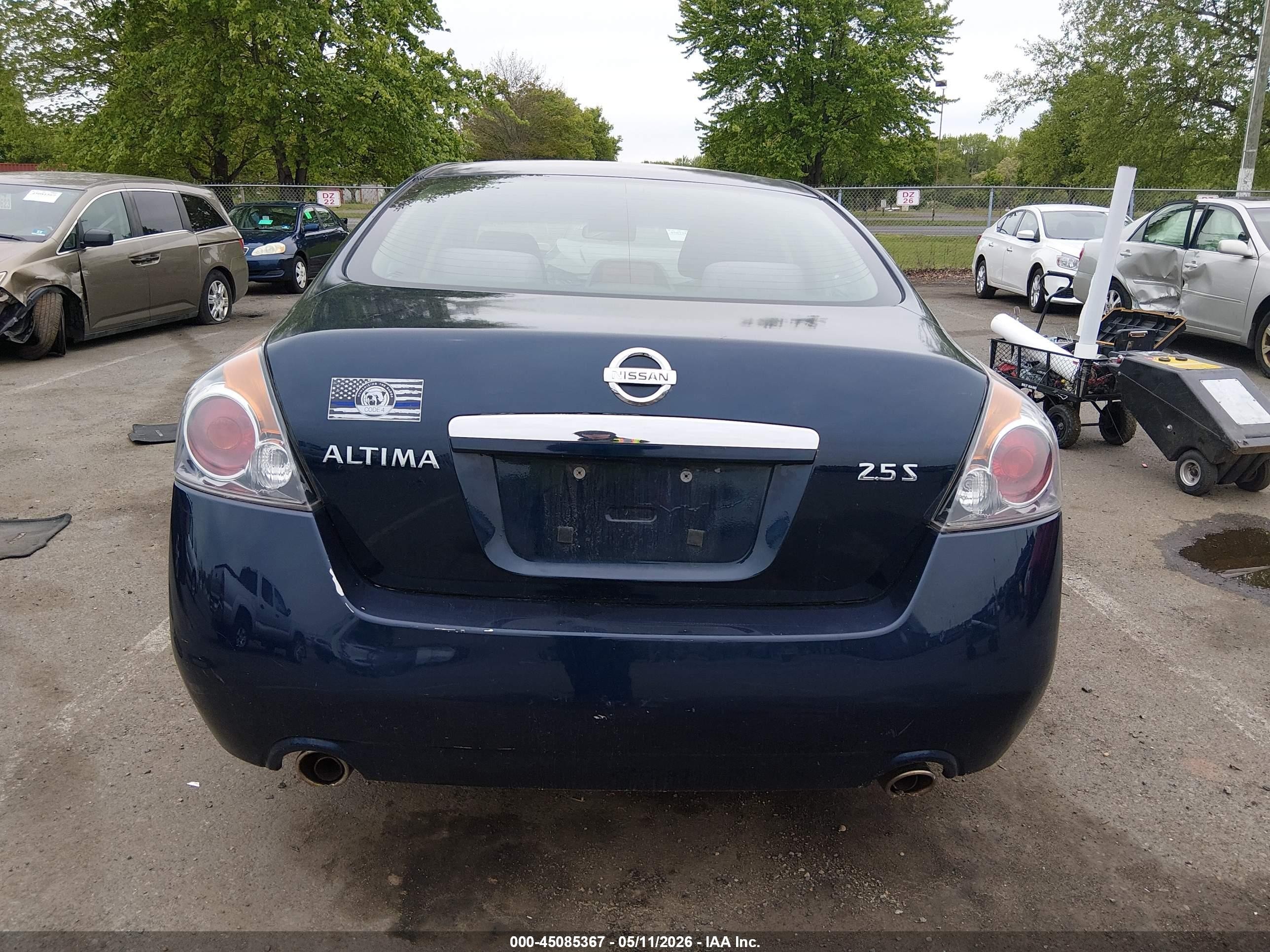 2007 Nissan Altima 2.5 S Blue vin: 1N4AL21E17C218710