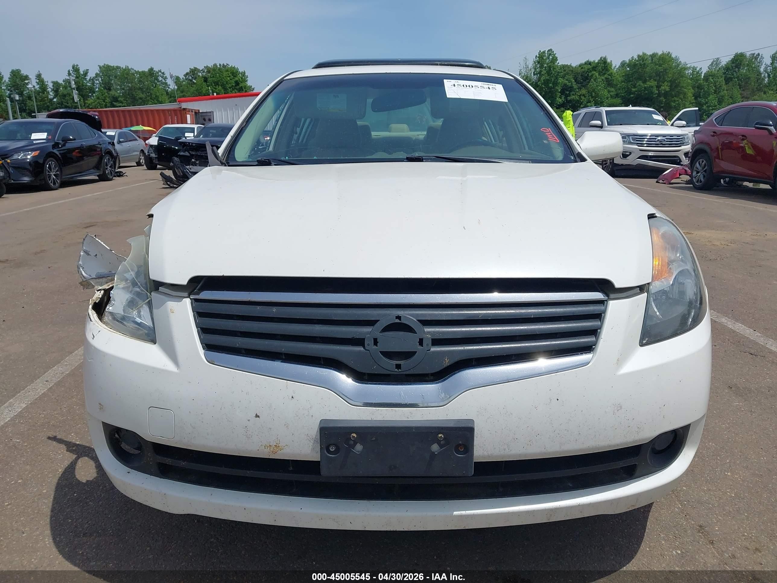 2007 Nissan Altima 2.5 S White vin: 1N4AL21E17C227732
