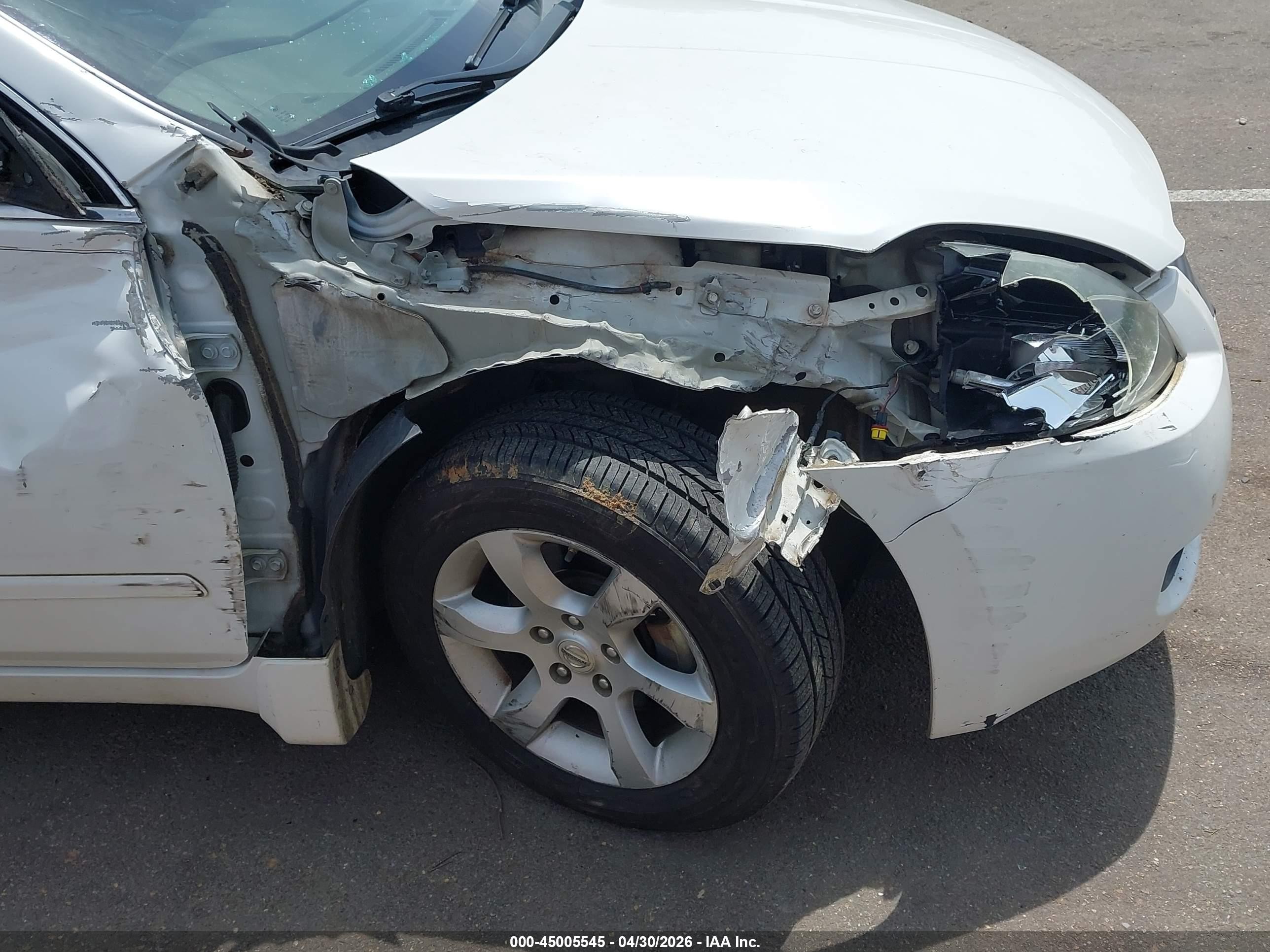 2007 Nissan Altima 2.5 S White vin: 1N4AL21E17C227732