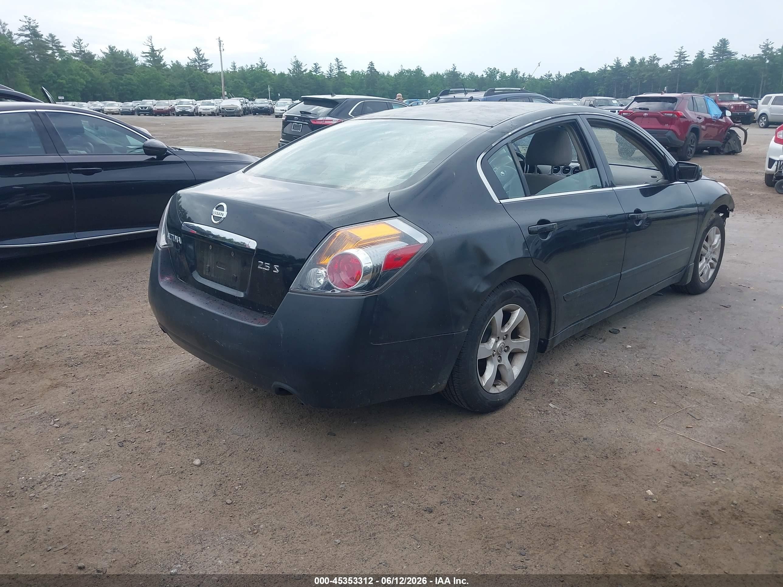 2007 Nissan Altima 2.5 S Black vin: 1N4AL21E17N402937