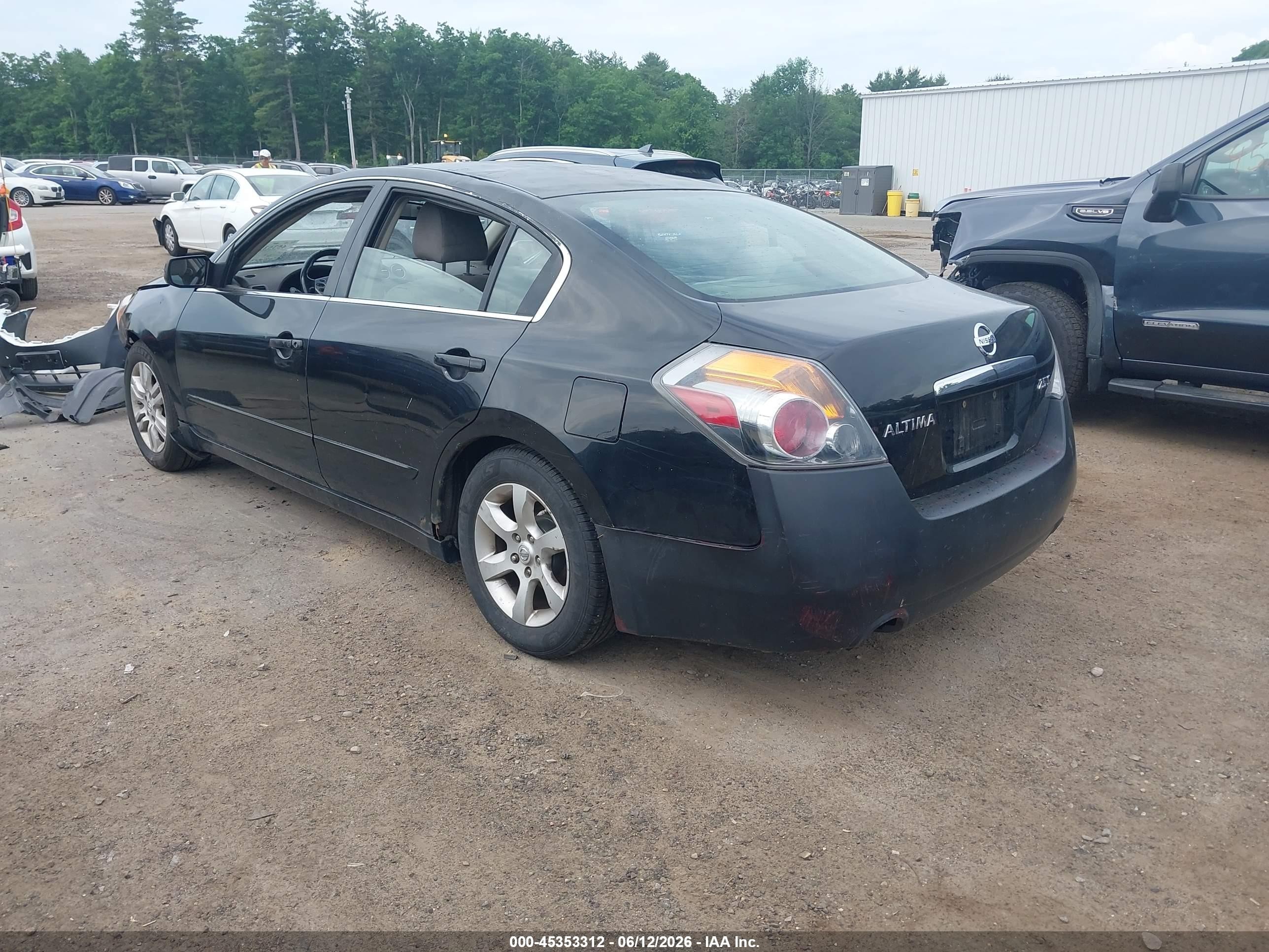 2007 Nissan Altima 2.5 S Black vin: 1N4AL21E17N402937