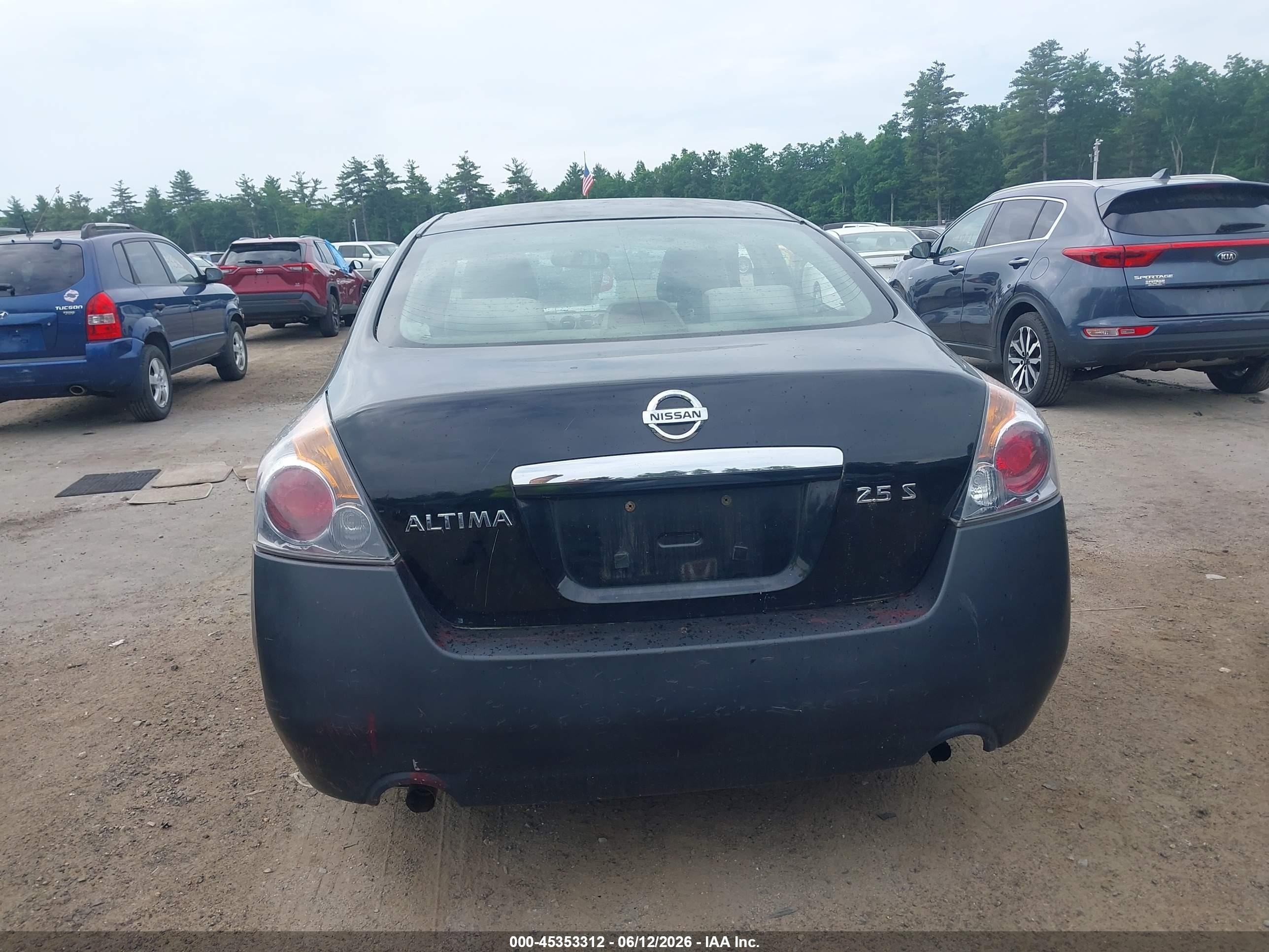 2007 Nissan Altima 2.5 S Black vin: 1N4AL21E17N402937