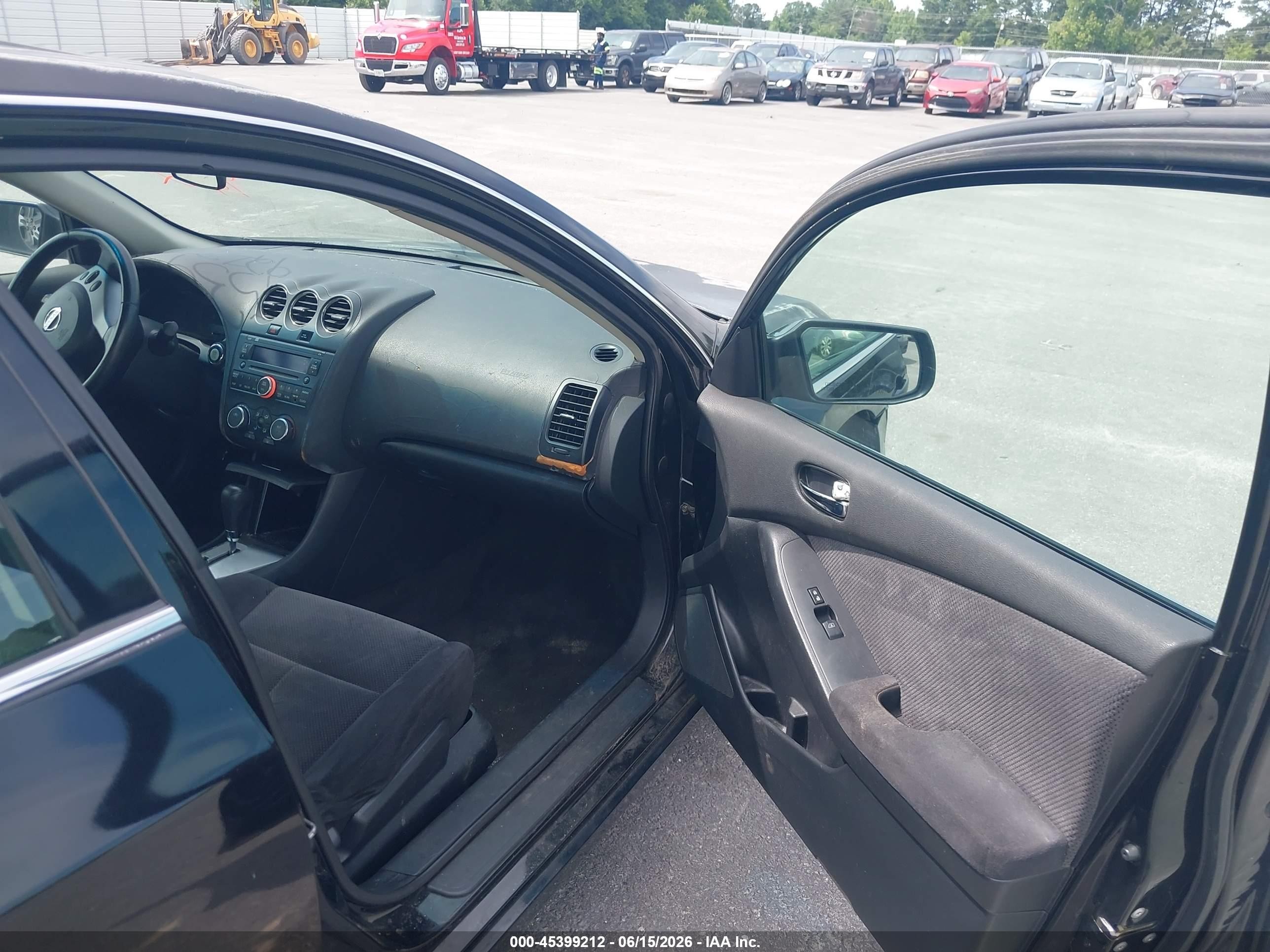 2007 Nissan Altima 2.5 S Black vin: 1N4AL21E17N453340