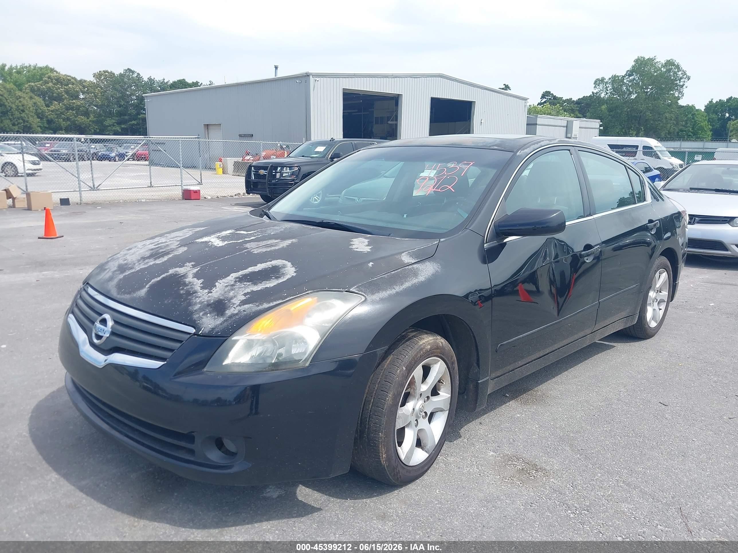 2007 Nissan Altima 2.5 S Black vin: 1N4AL21E17N453340