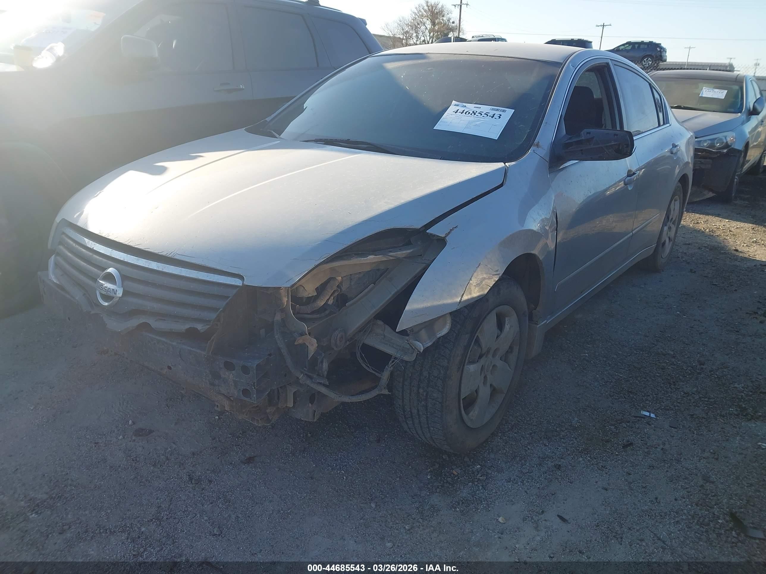 2007 Nissan Altima 2.5 S Серебряный vin: 1N4AL21E17N470770