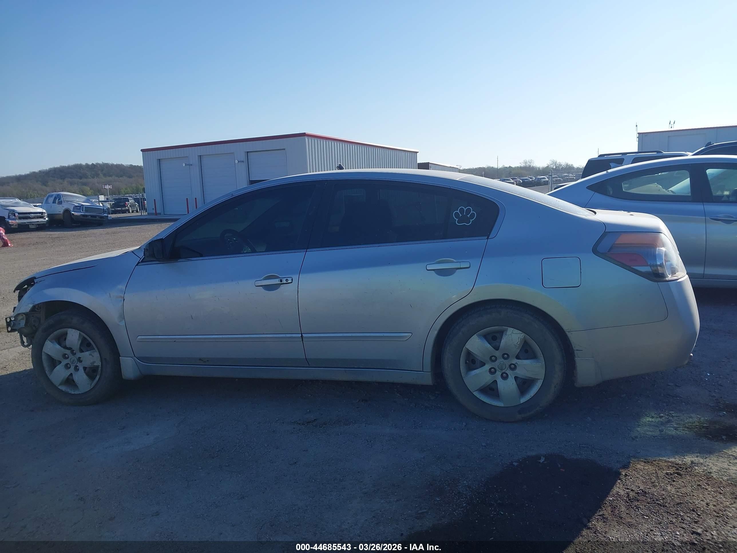 2007 Nissan Altima 2.5 S Серебряный vin: 1N4AL21E17N470770