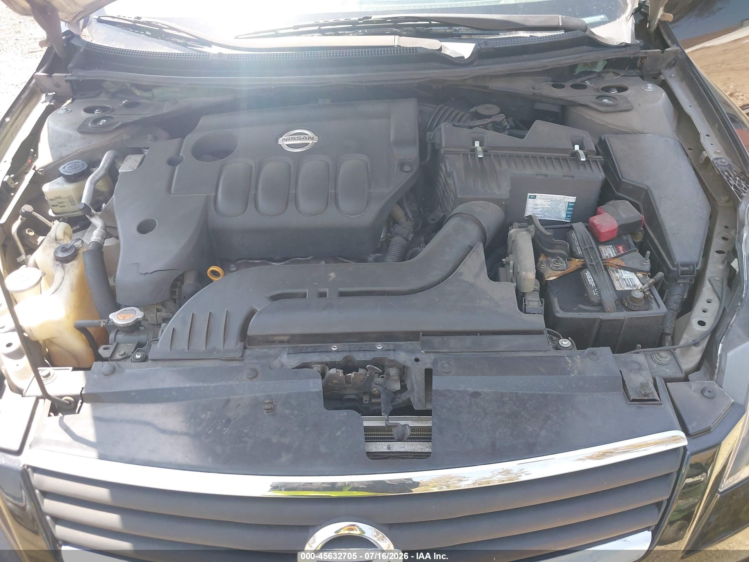 2008 Nissan Altima 2.5 S Black vin: 1N4AL21E18C167629