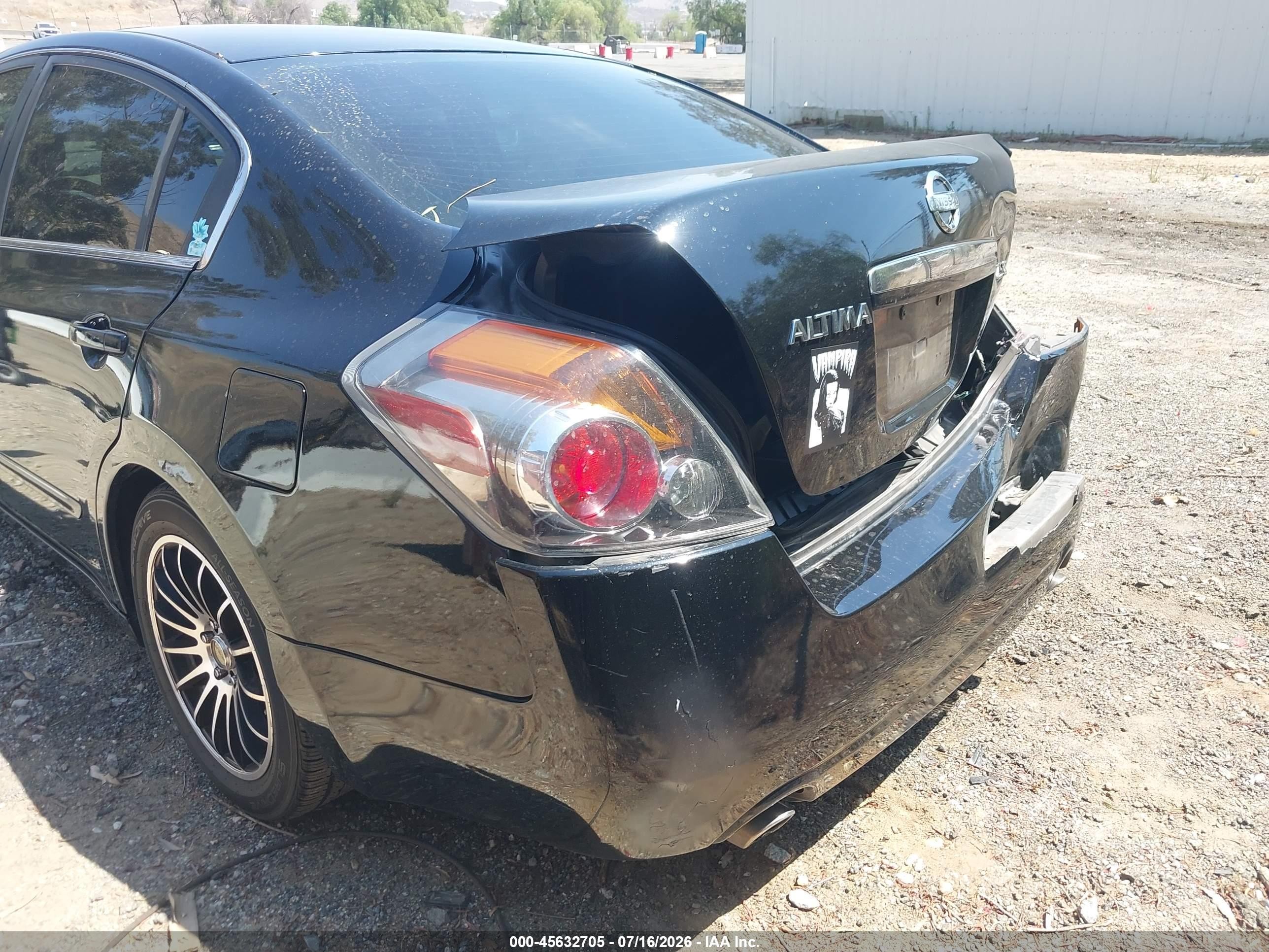 2008 Nissan Altima 2.5 S Black vin: 1N4AL21E18C167629