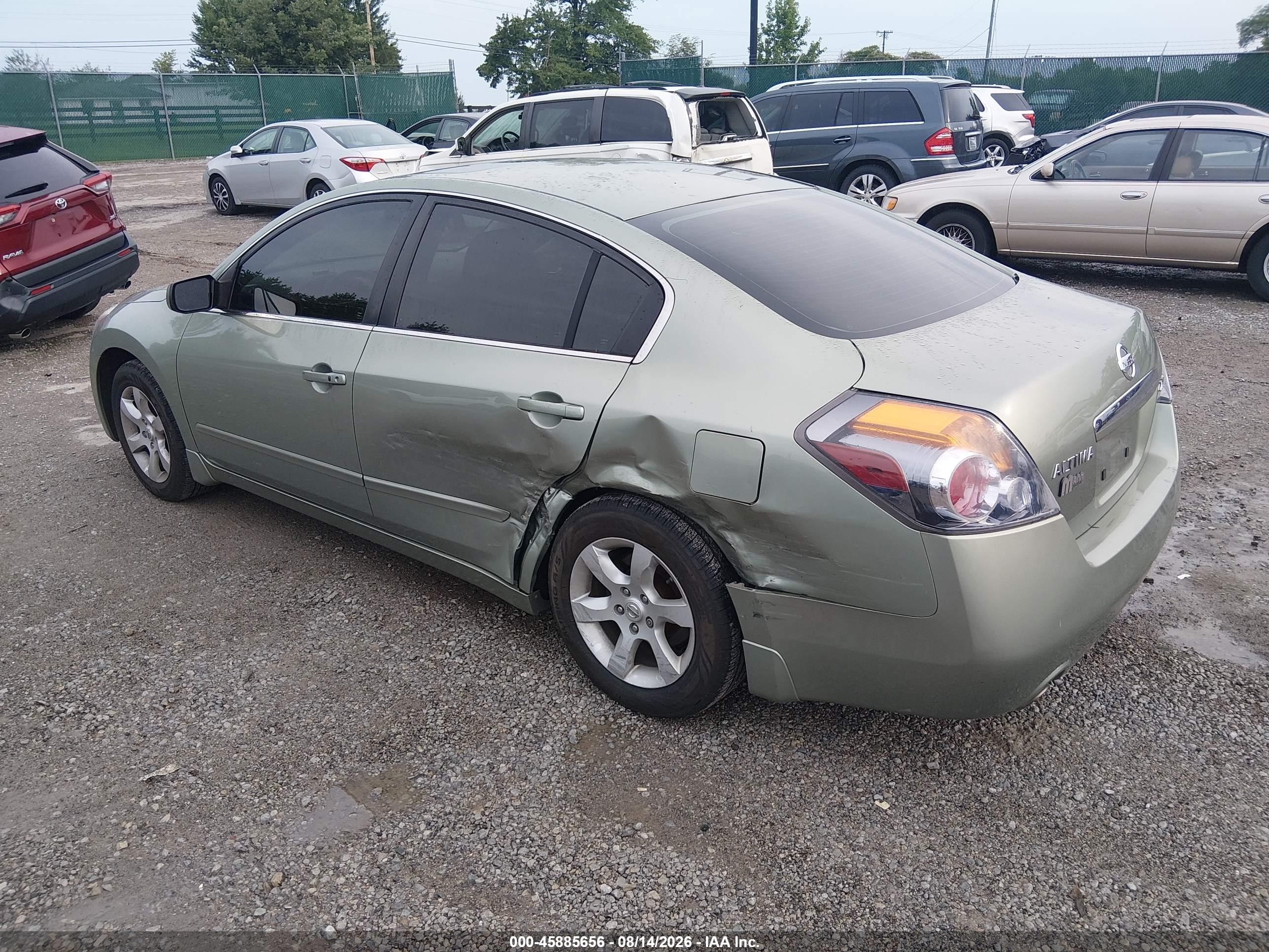 2008 Nissan Altima 2.5 Sl Green vin: 1N4AL21E18C220815