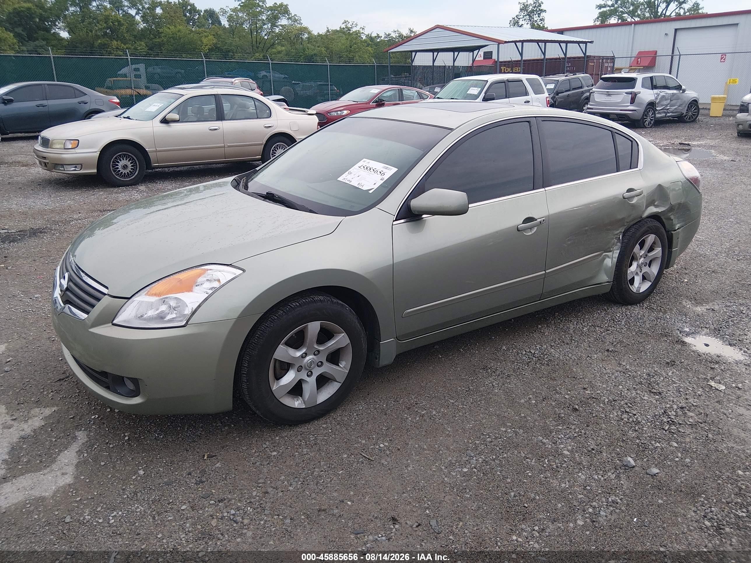 2008 Nissan Altima 2.5 Sl Green vin: 1N4AL21E18C220815