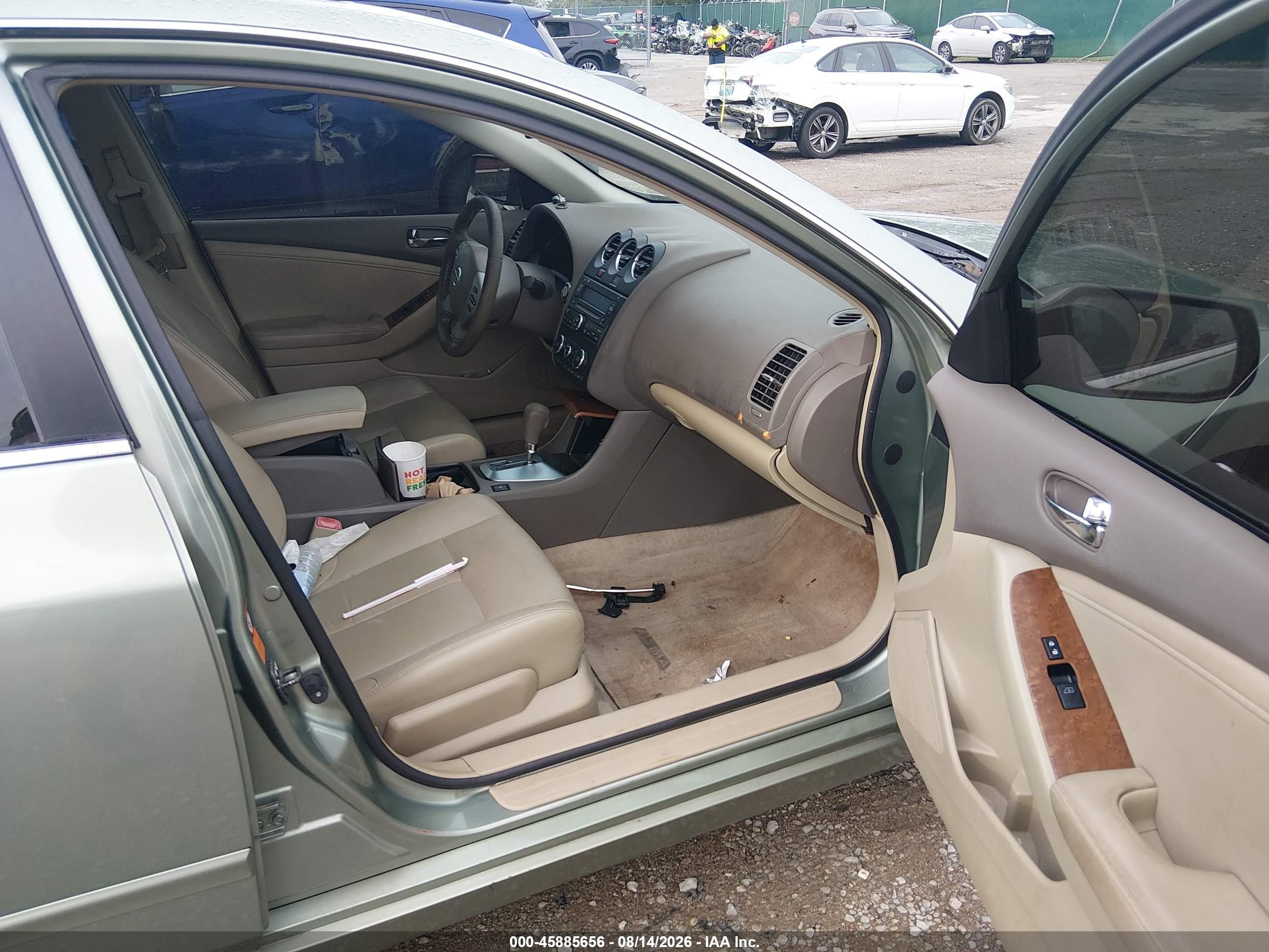 2008 Nissan Altima 2.5 Sl Green vin: 1N4AL21E18C220815