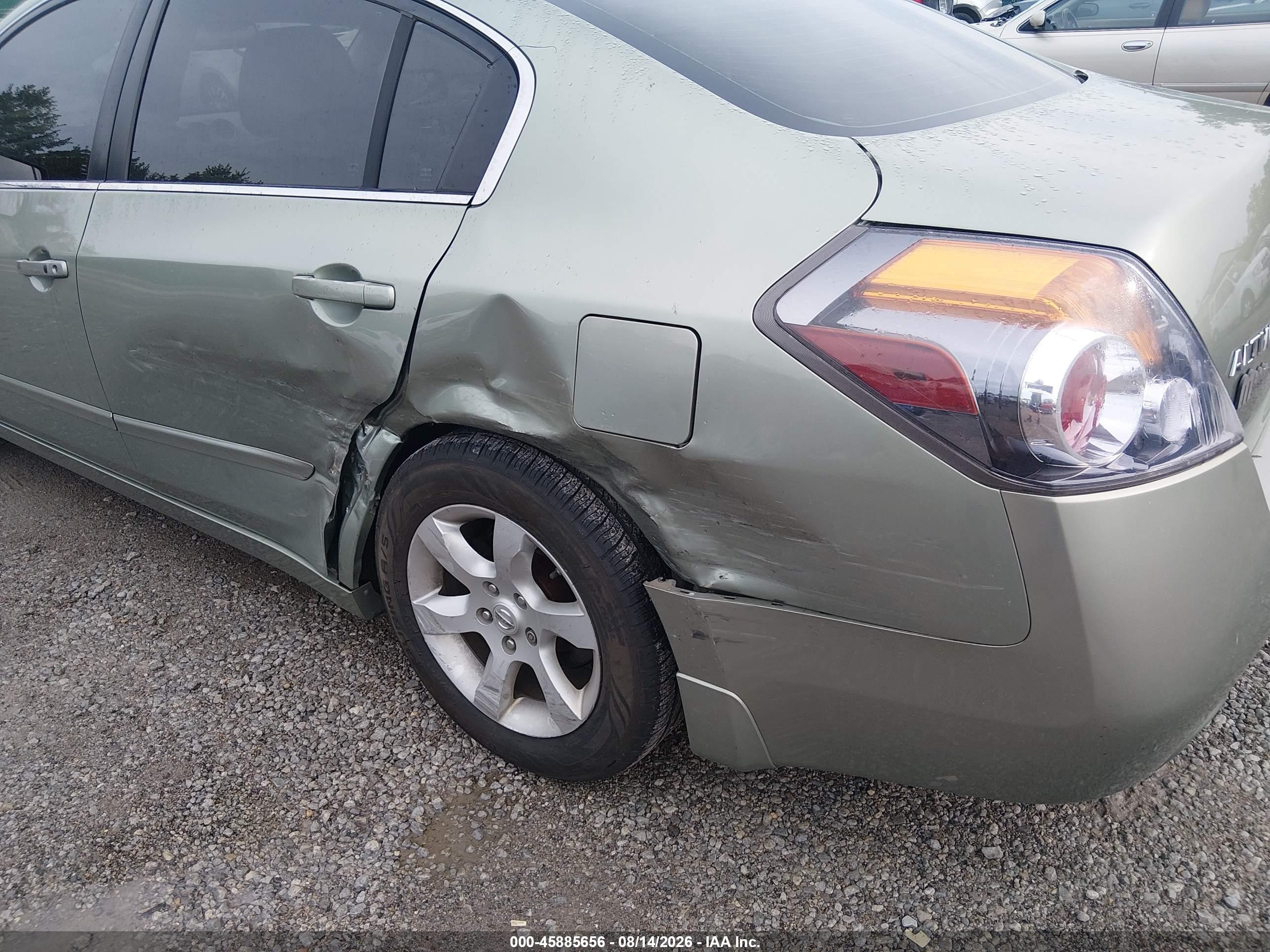 2008 Nissan Altima 2.5 Sl Green vin: 1N4AL21E18C220815