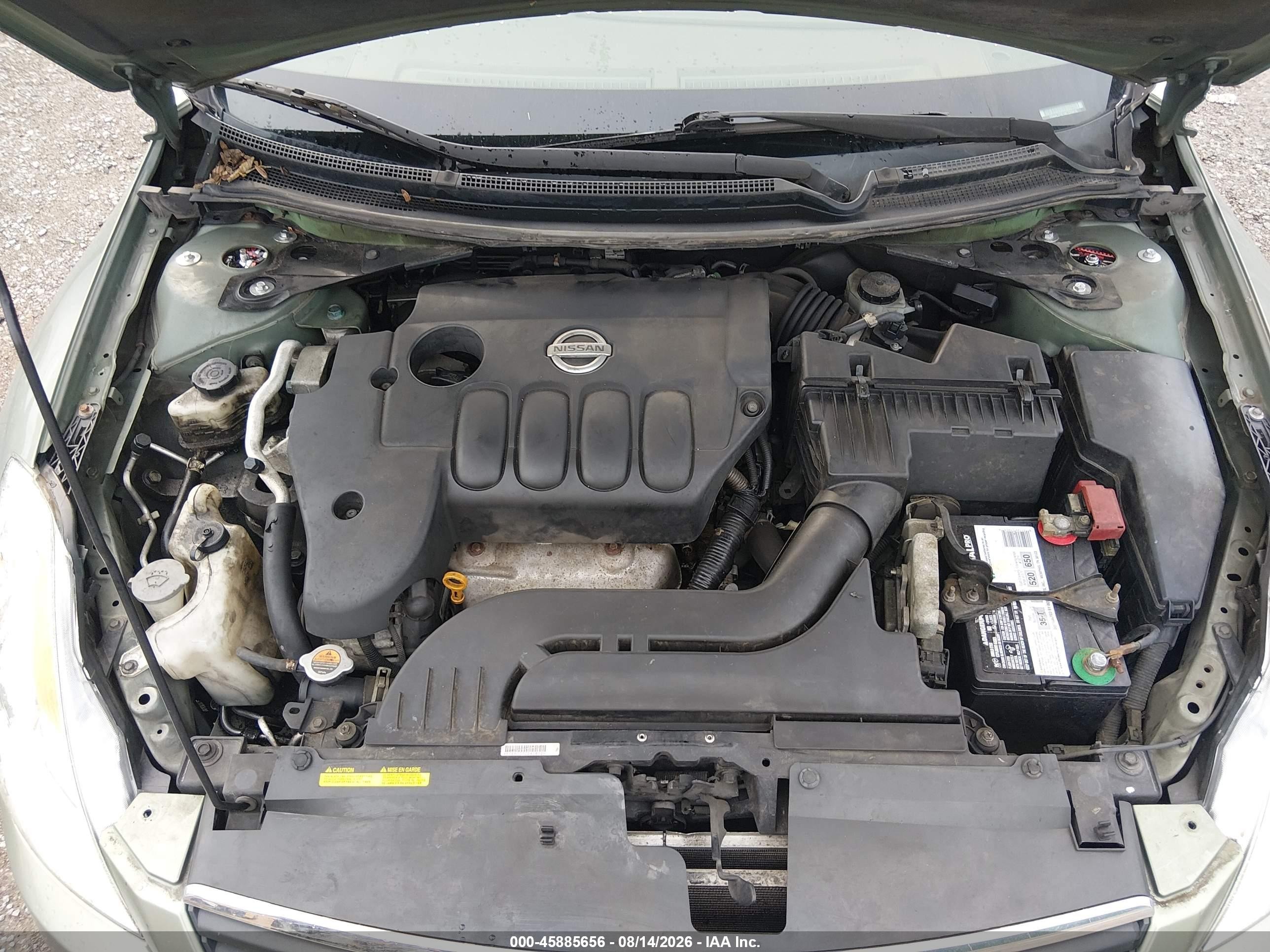 2008 Nissan Altima 2.5 Sl Green vin: 1N4AL21E18C220815