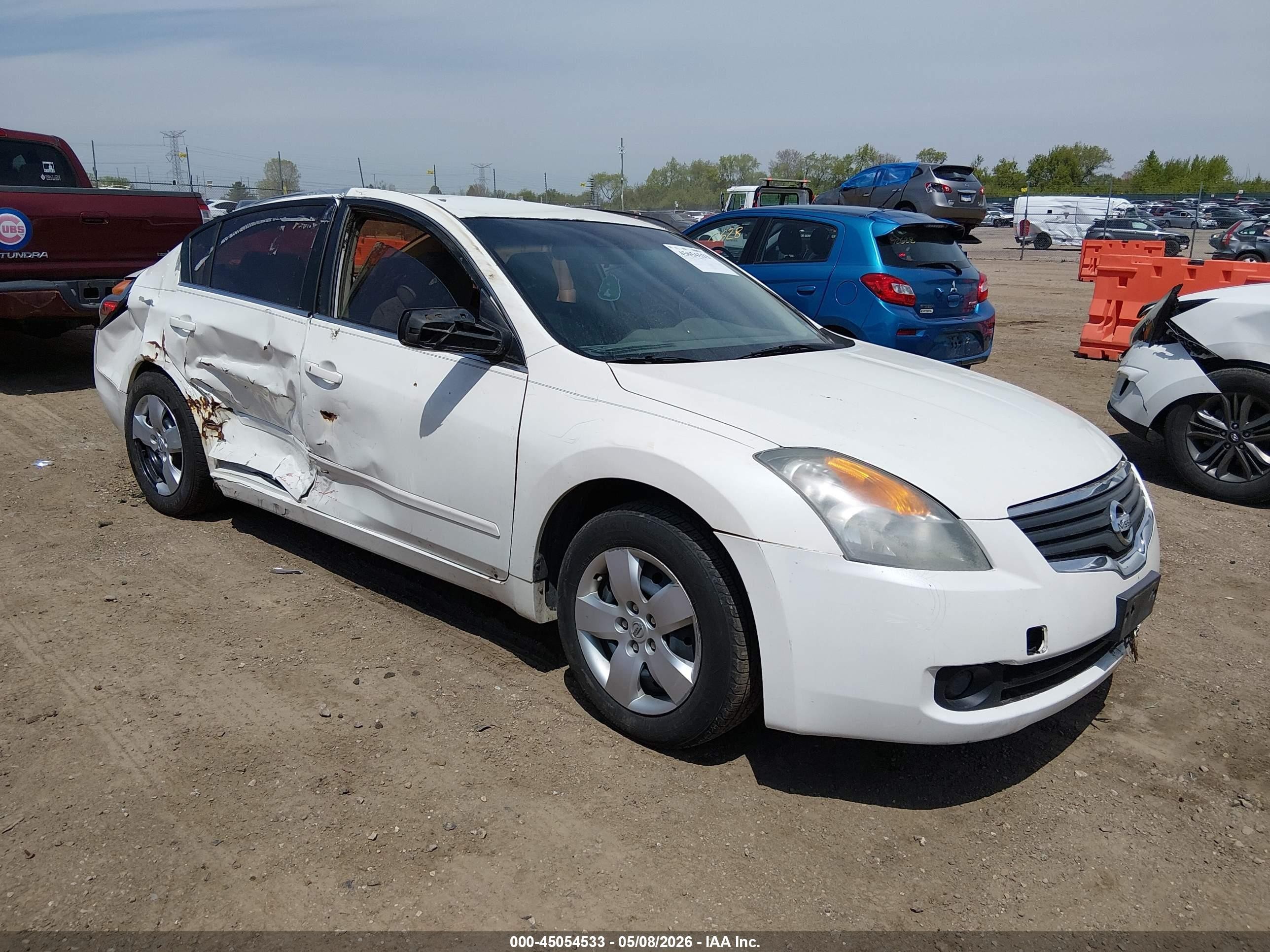 2008 Nissan Altima 2.5 S White vin: 1N4AL21E18C252633