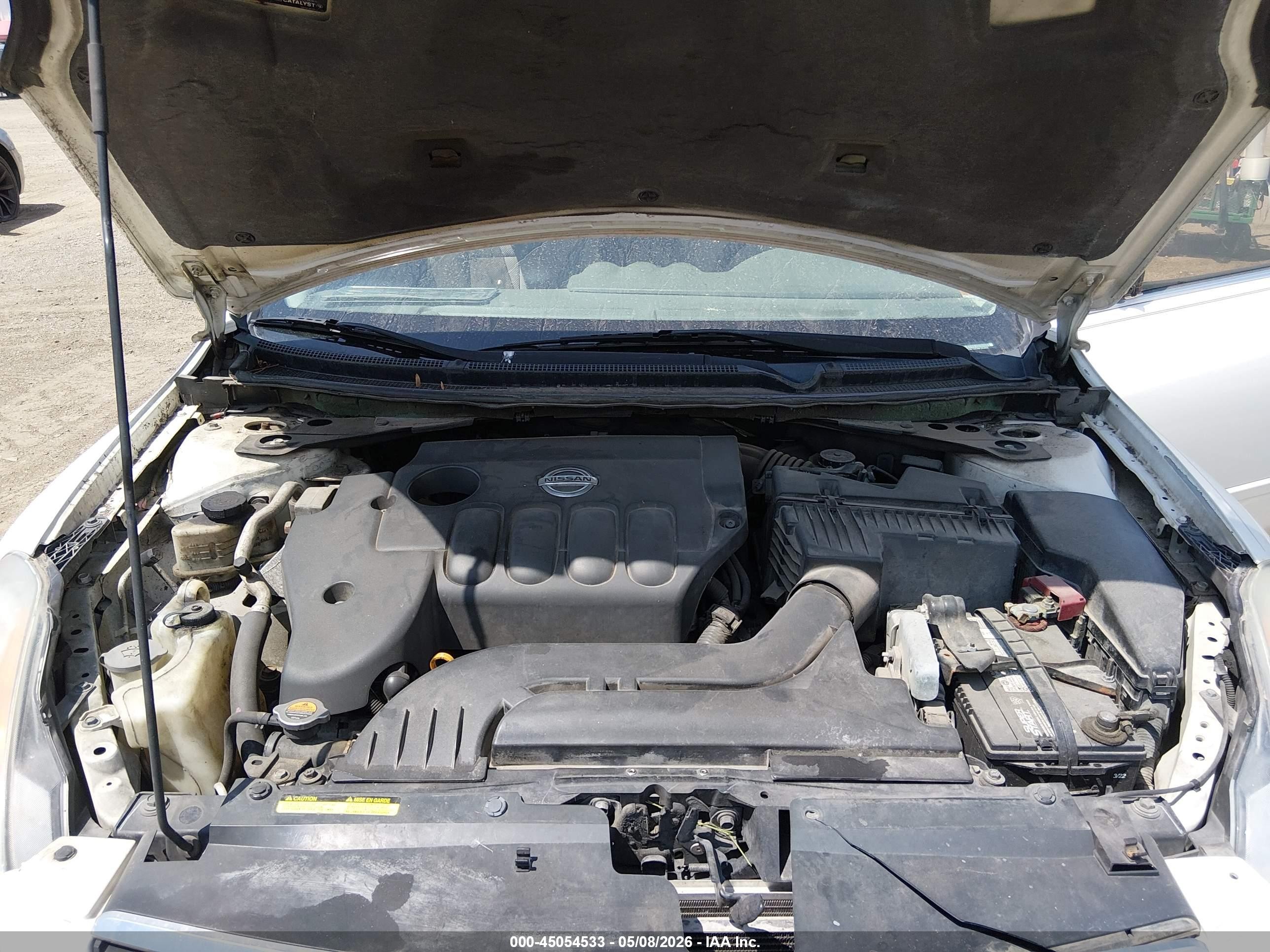 2008 Nissan Altima 2.5 S White vin: 1N4AL21E18C252633
