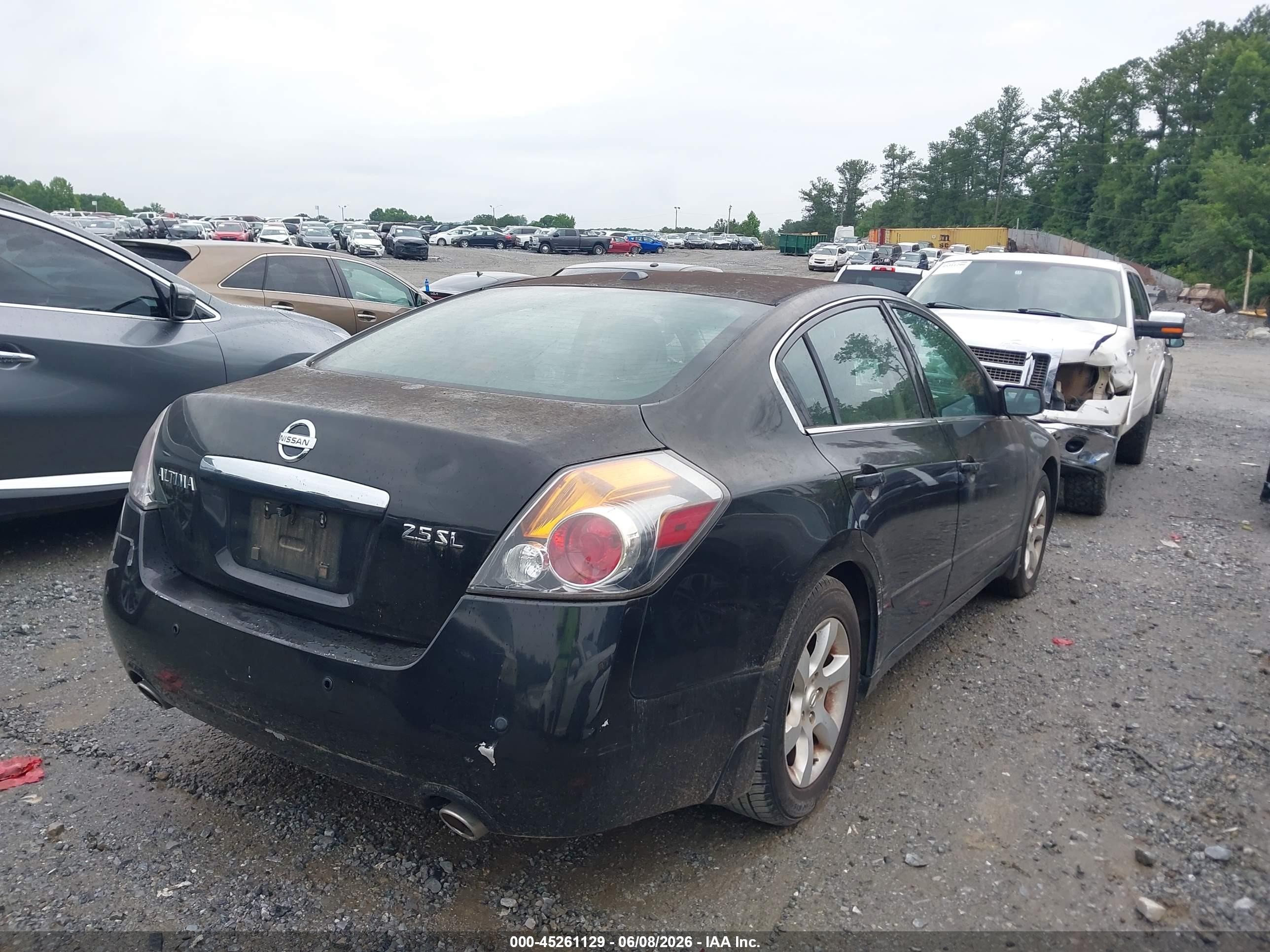 2008 Nissan Altima 2.5 S Black vin: 1N4AL21E18C286510