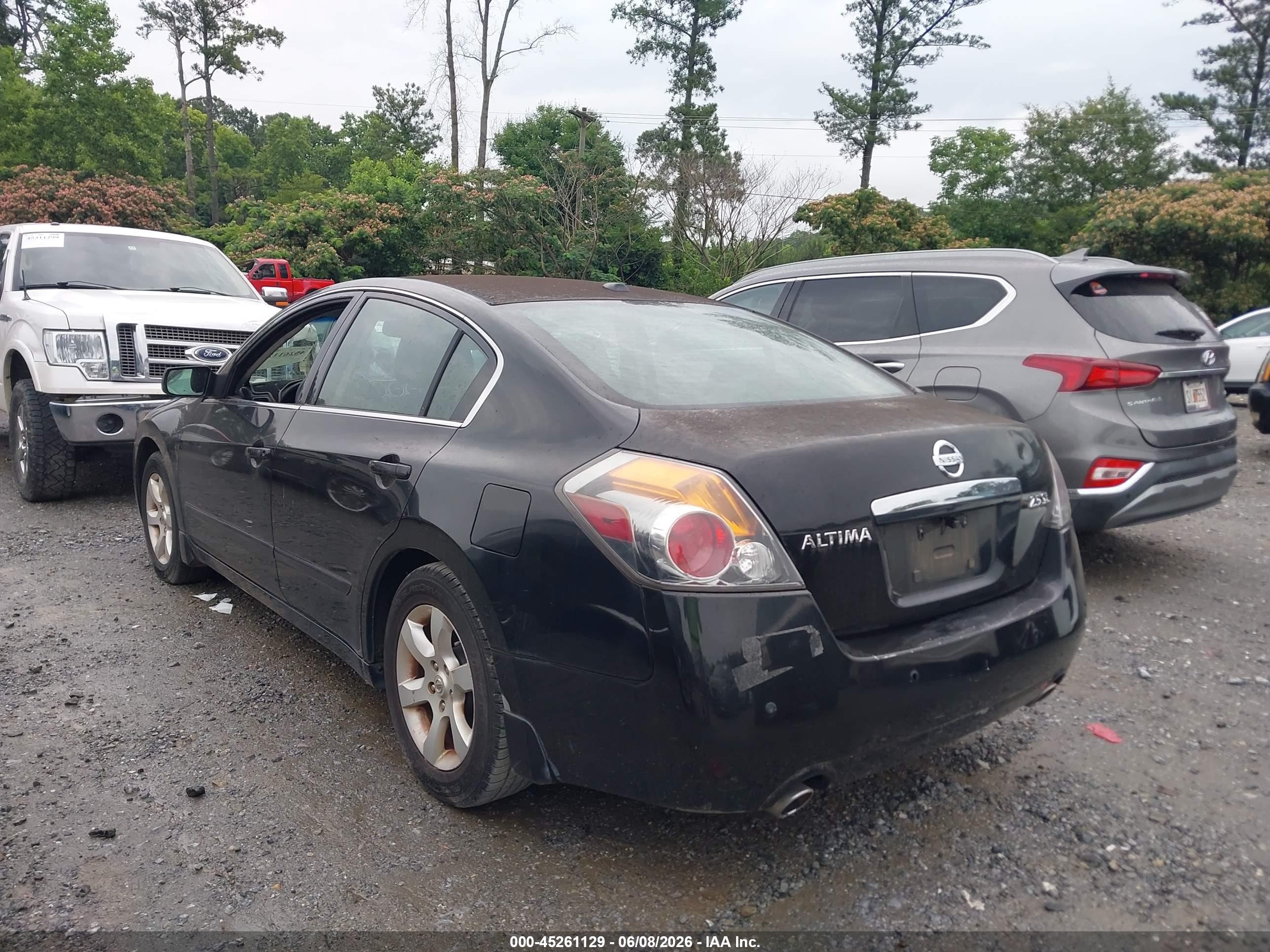 2008 Nissan Altima 2.5 S Black vin: 1N4AL21E18C286510