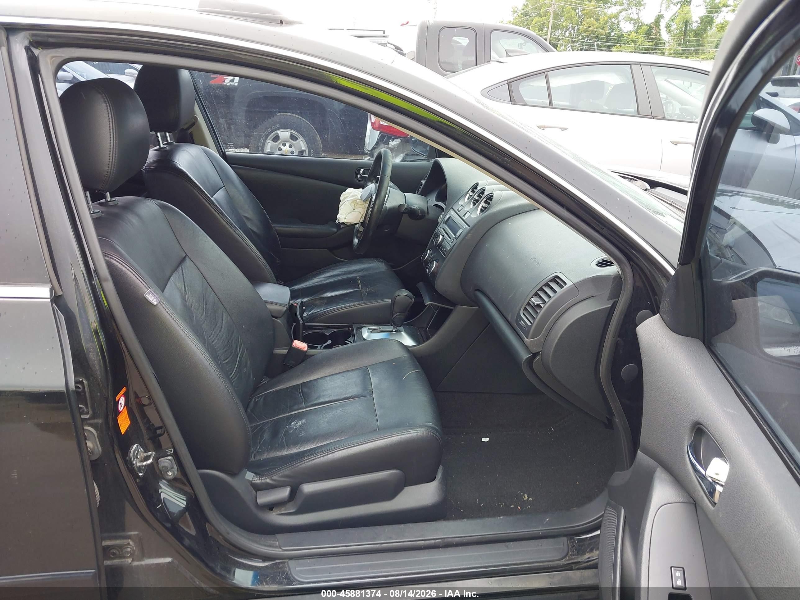 2008 Nissan Altima 2.5 S Black vin: 1N4AL21E18N505681