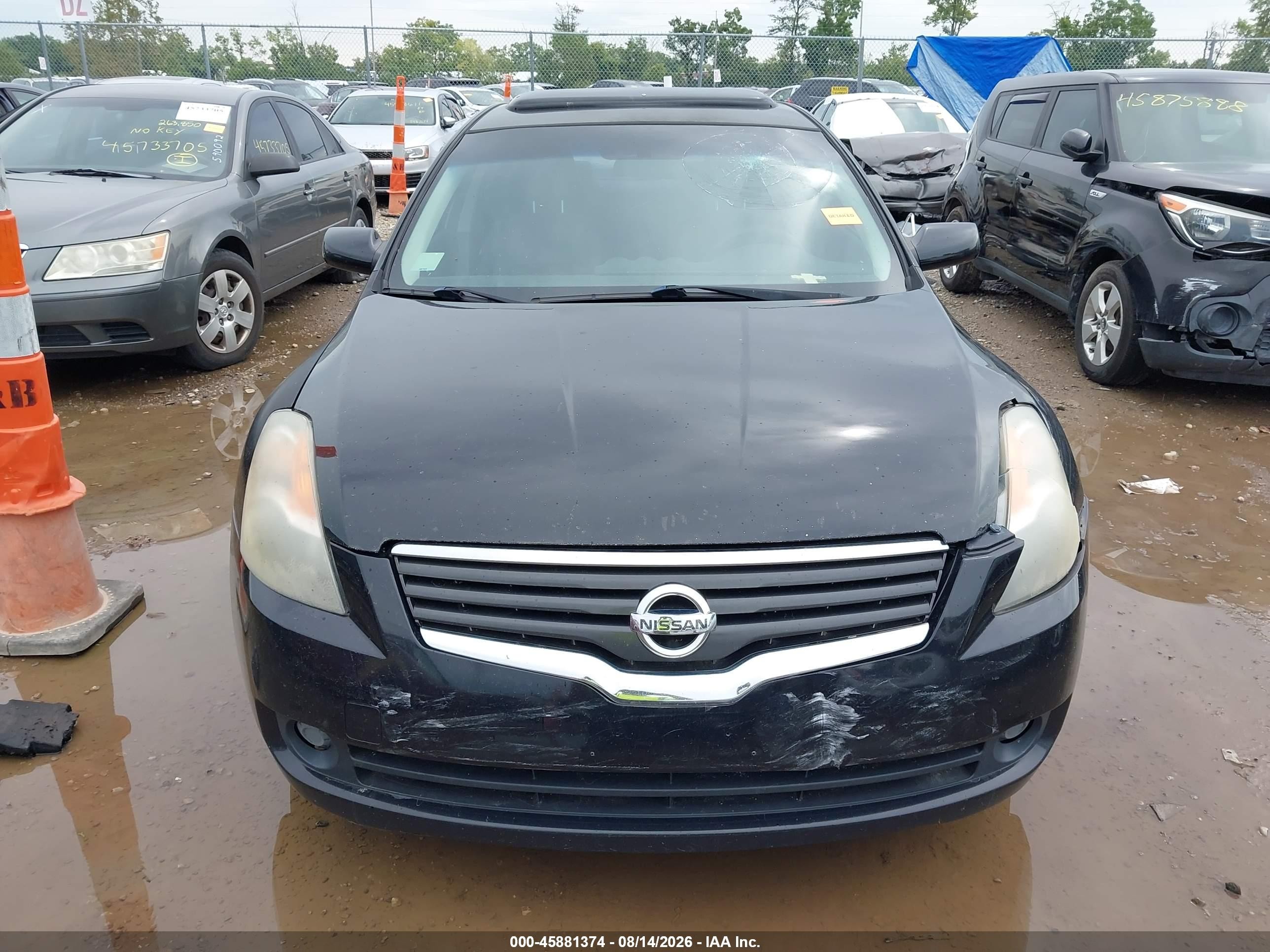 2008 Nissan Altima 2.5 S Black vin: 1N4AL21E18N505681