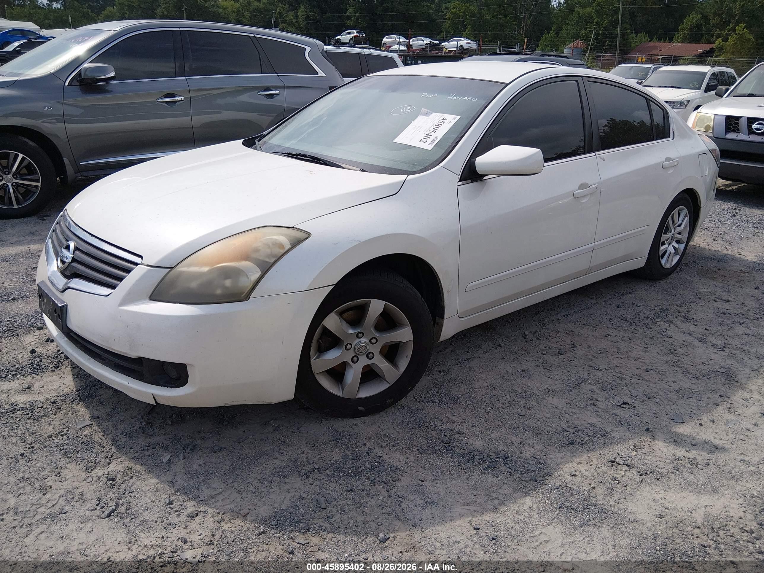 2009 Nissan Altima 2.5 White vin: 1N4AL21E19C135538