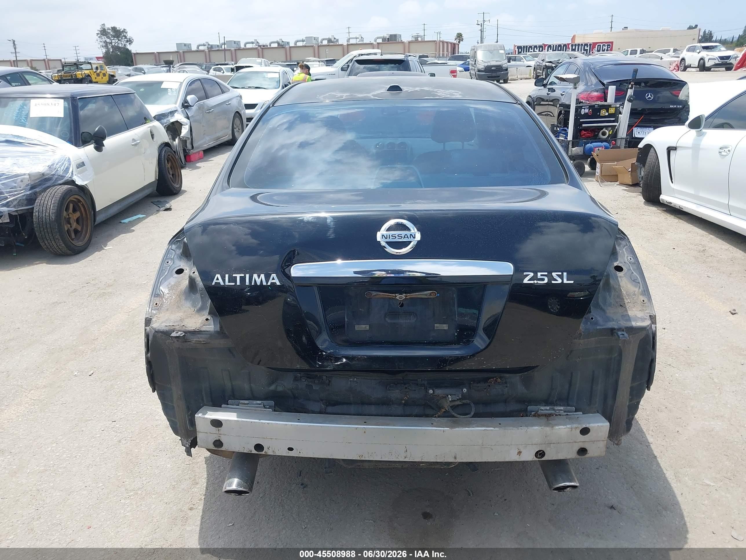 2009 Nissan Altima 2.5 S Black vin: 1N4AL21E19N408689
