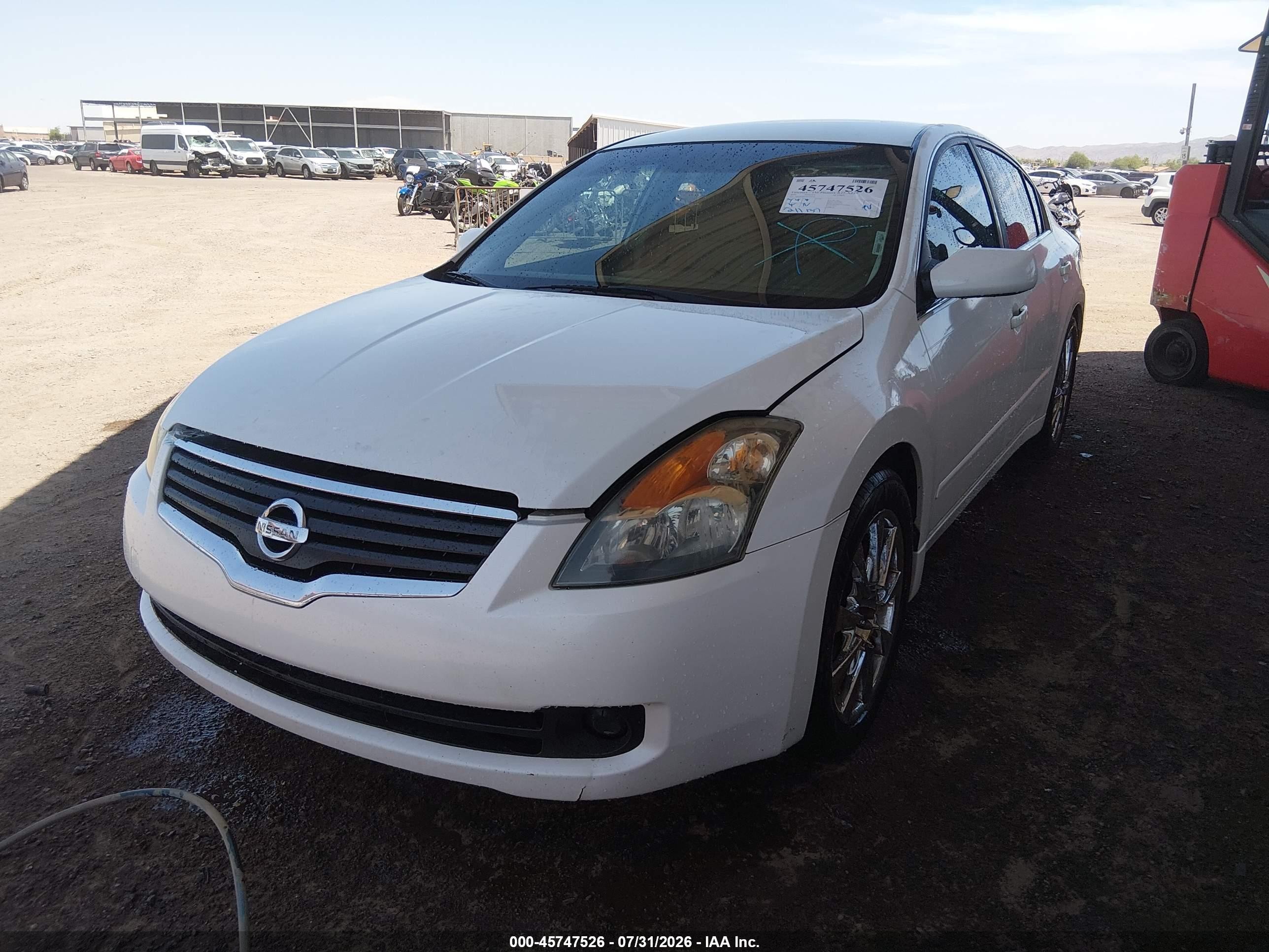 2009 Nissan Altima 2.5 S Белый vin: 1N4AL21E19N419076